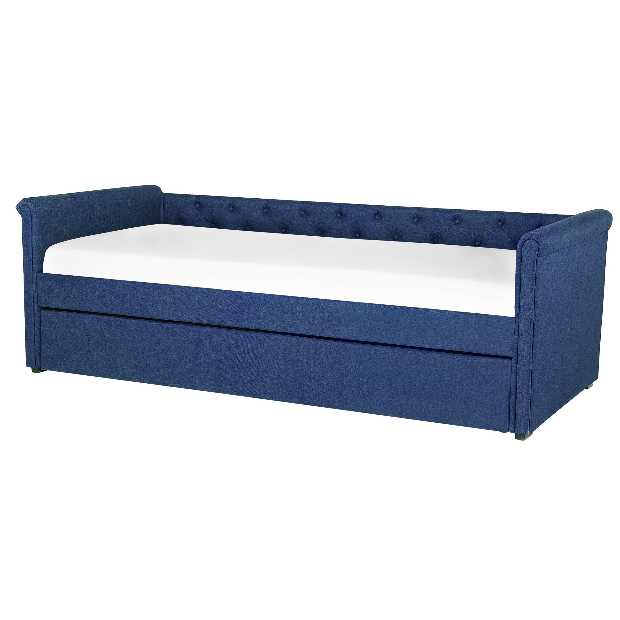 beliani-libourne-tagesbett-90x200-marineblau-ausziehbett-leinenoptik image 4