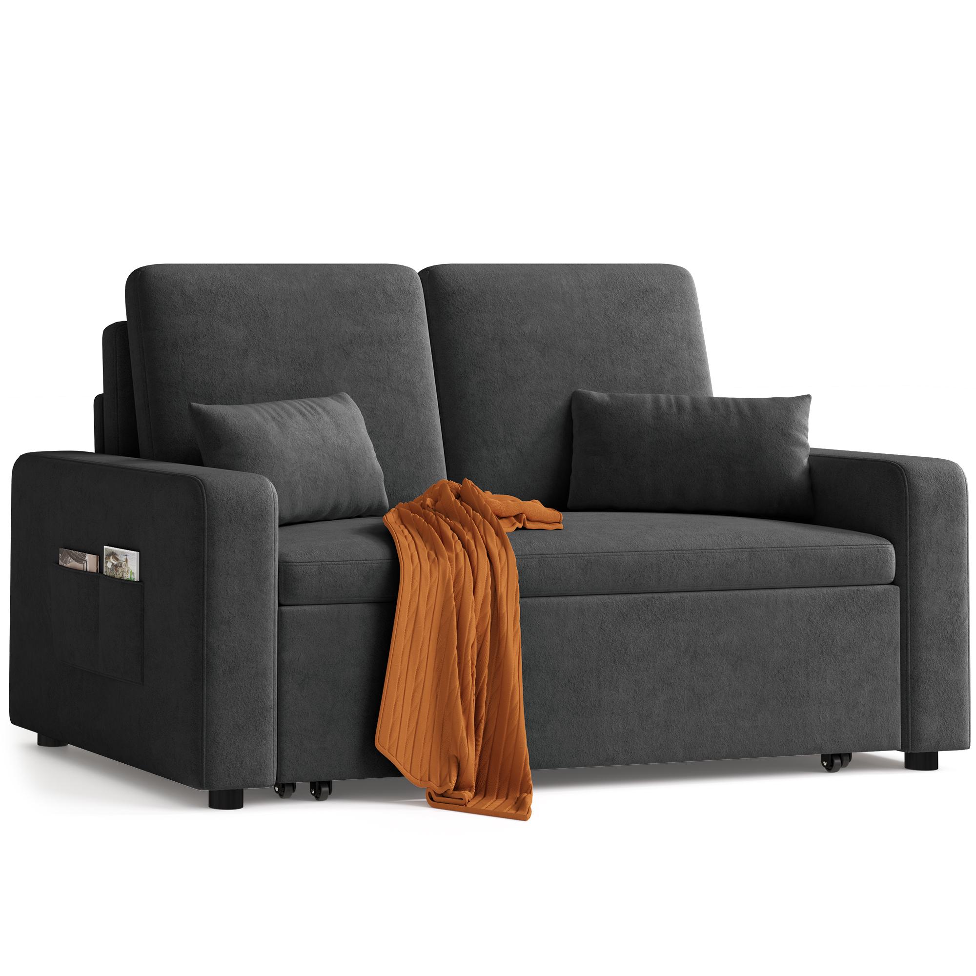bealife-sofas-ar28-schlafsofa-dunkelgrau-150x82cm-chenille image 1