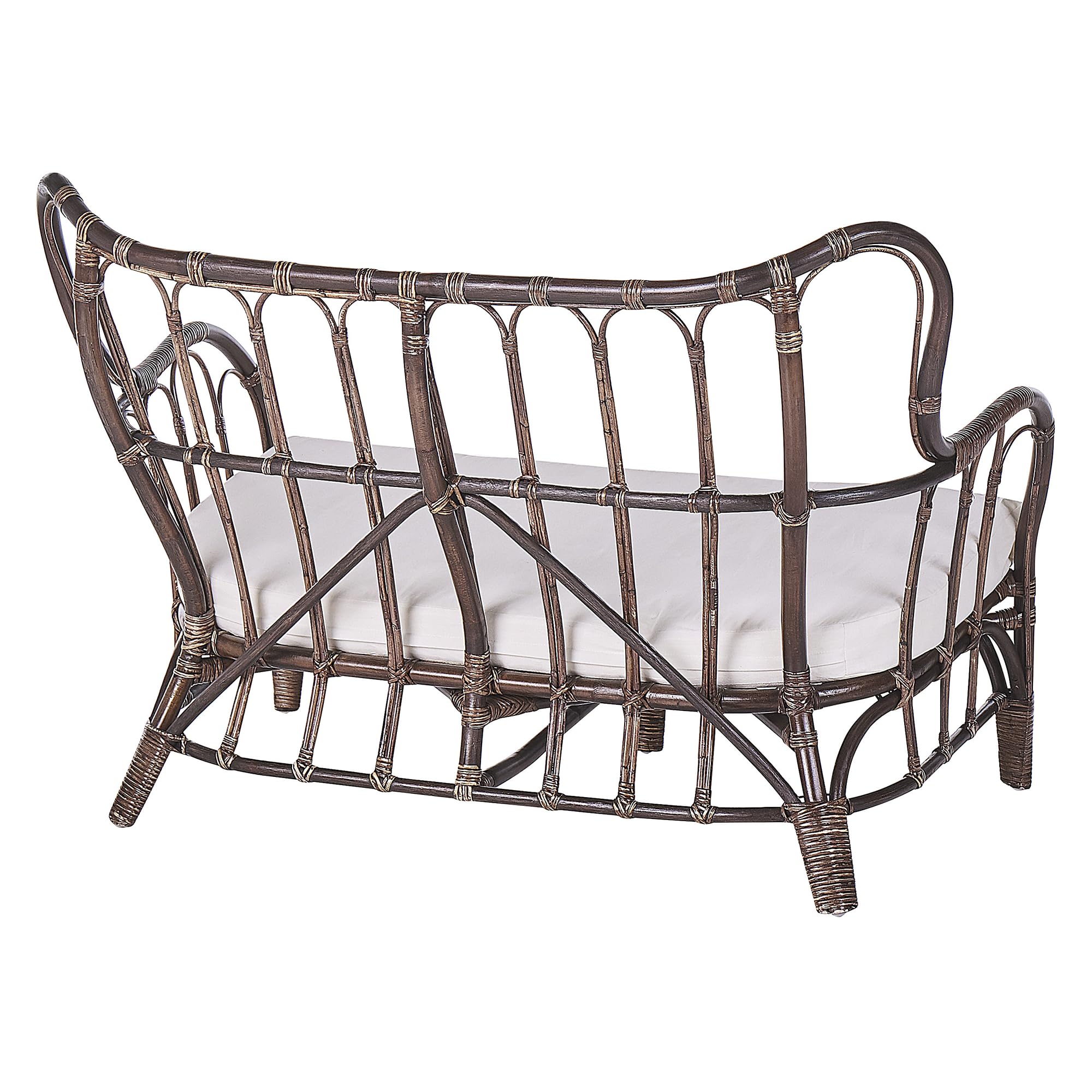 beliani-brindisi-lounge-set-rattan-4-sitzer-dunkelbraun-beige image 6