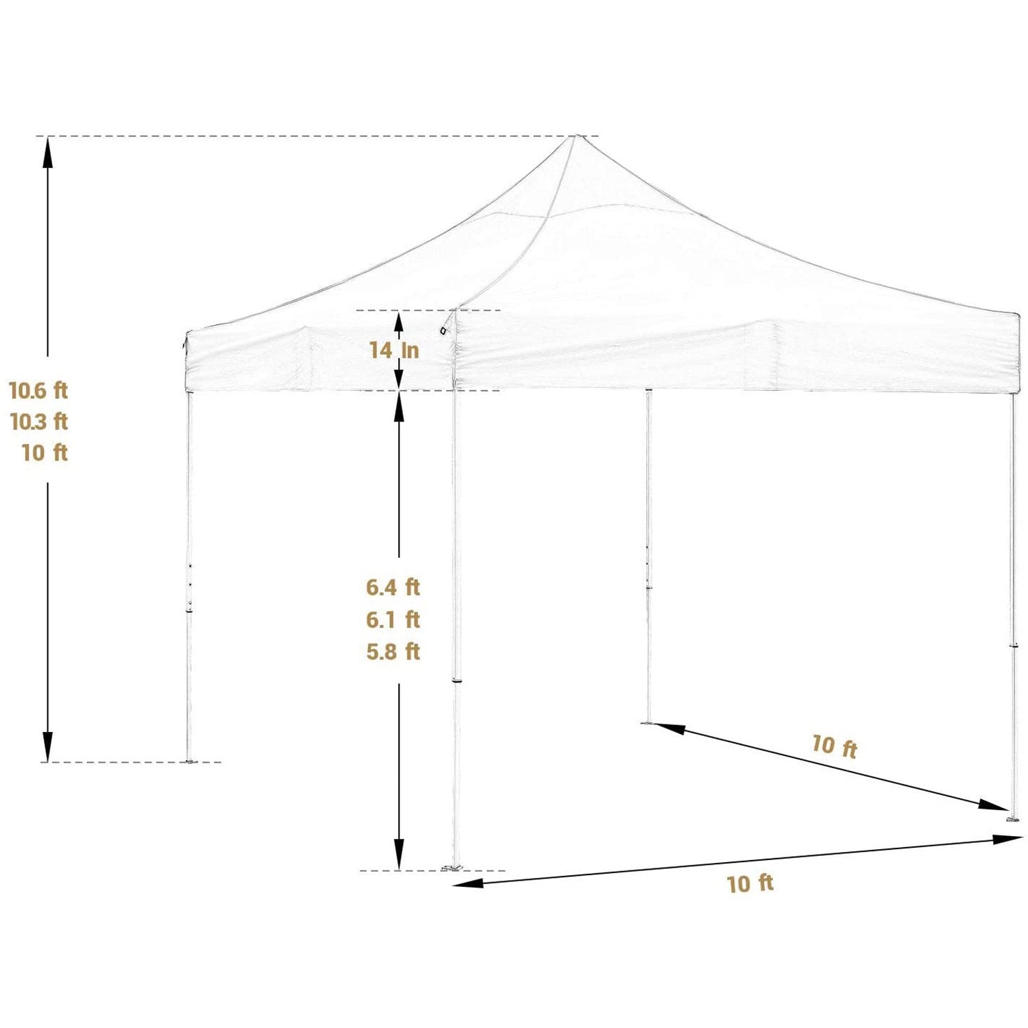 homall-patio-furniture-faltpavillon-3x3m-beige-wasserdicht-uv50 image 8