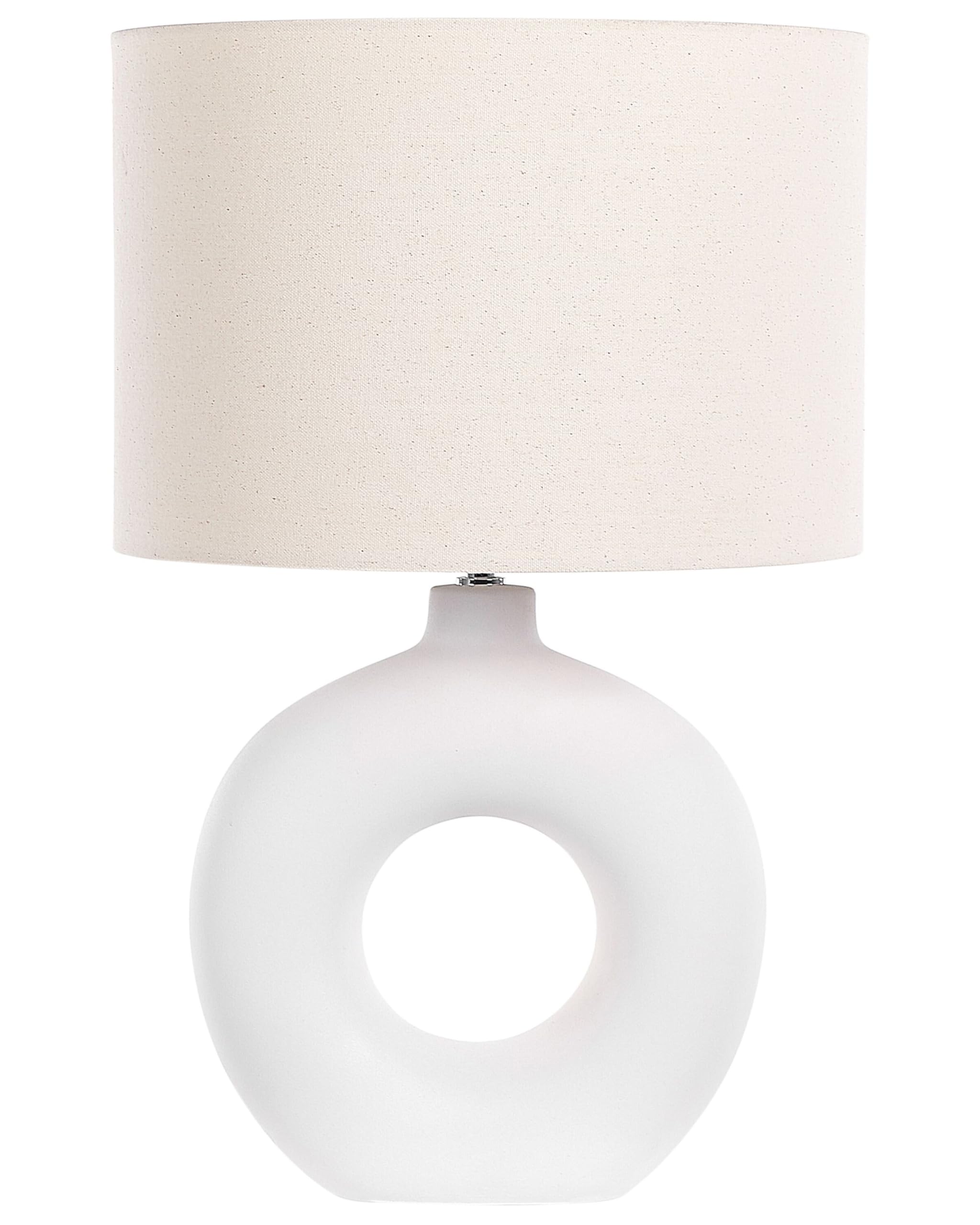 beliani-venta-tischlampe-wei-hellbeige-keramik-58-cm image 1