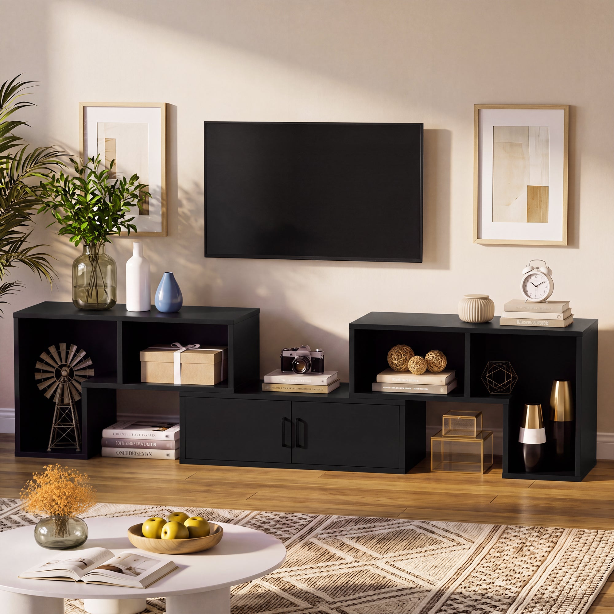homall-tv-stand-lowboard-wei-modular-76-zoll-mit-schrank image 2