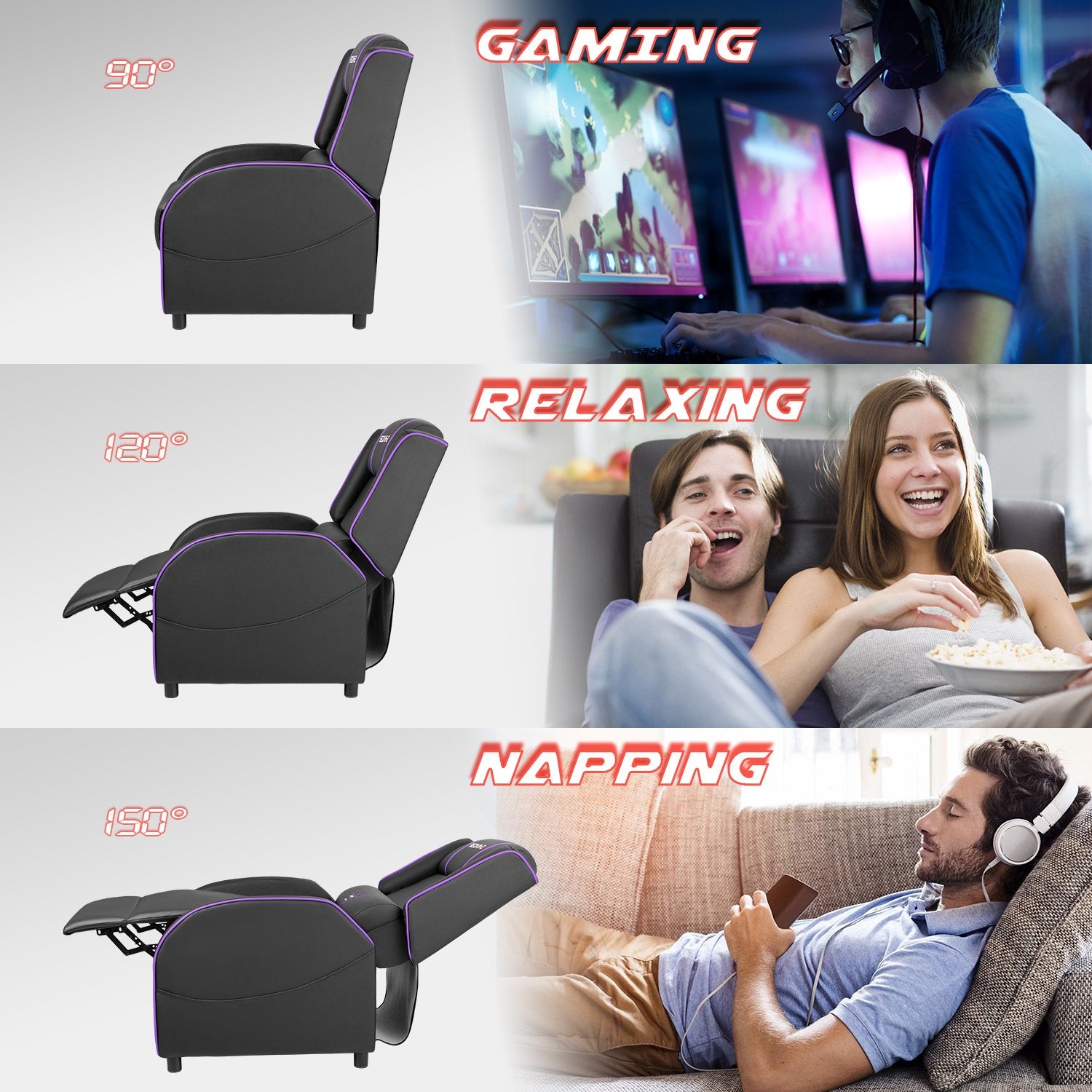 homall-gaming-recliner-gaming-sessel-blau-aus-kunstleder image 6