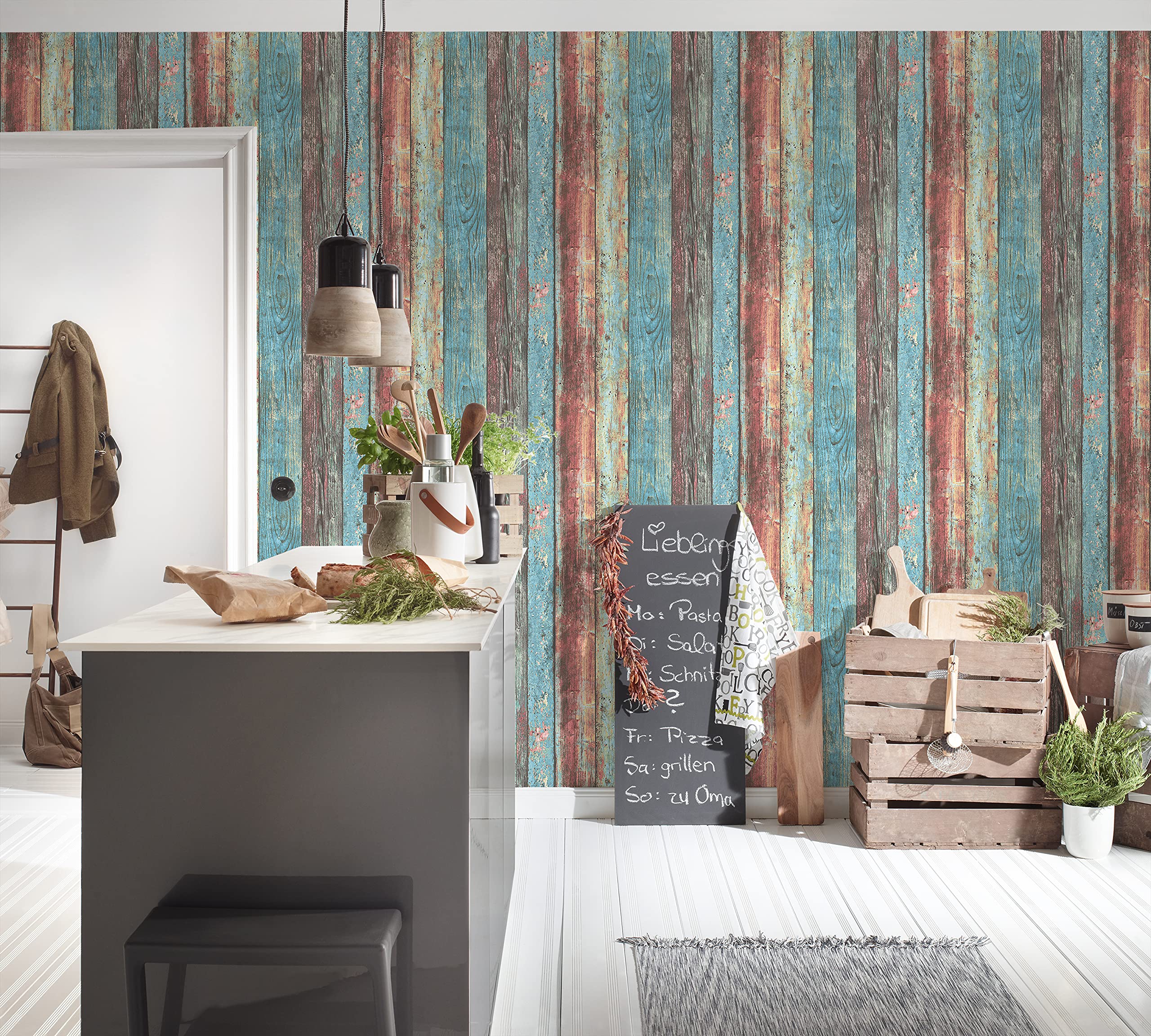 a-s-cr-ation-wood-stone-vliestapete-307231-blau-bunt-holz image 4