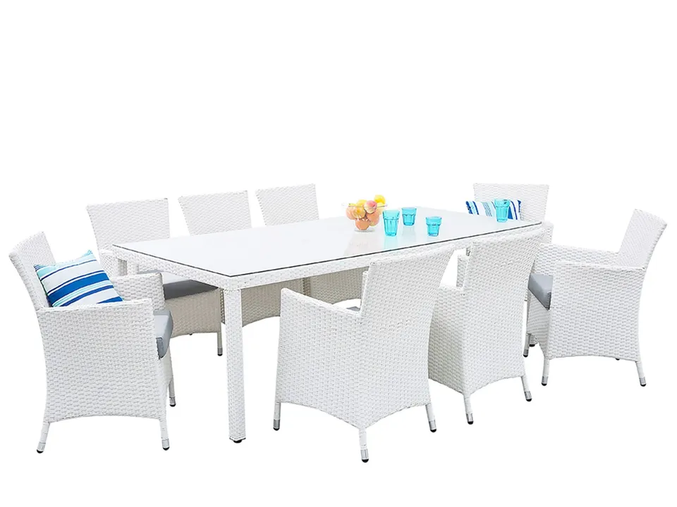 beliani-italy-gartenset-8-sitzer-rattan-wei-glas image 1