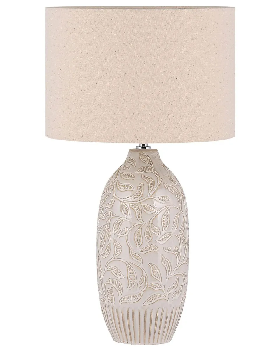 beliani-salza-tischleuchte-beige-keramik-57-cm-e27 image 1
