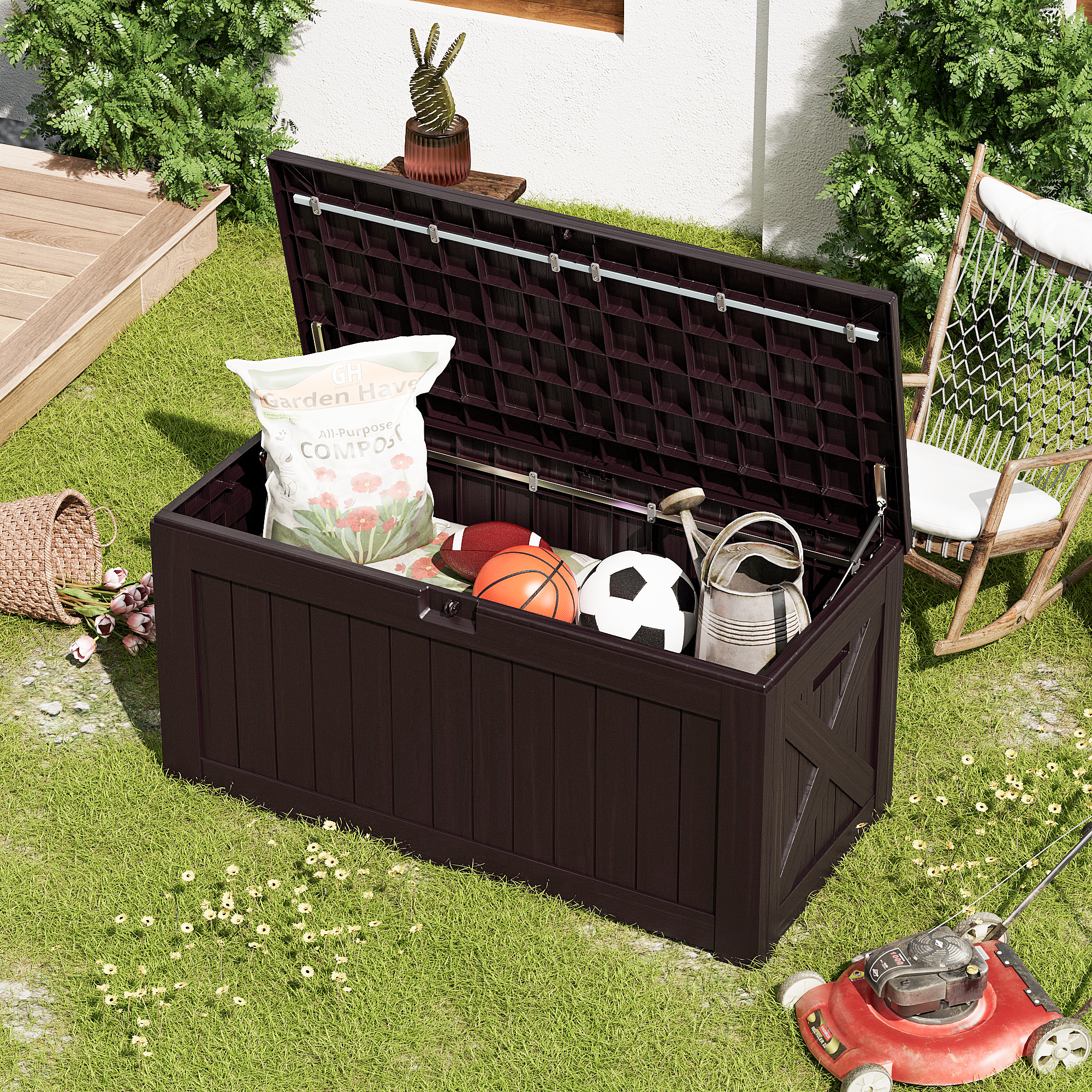 homall-patio-box-aufbewahrungsbox-120-gallonen-schwarz-sitz image 6