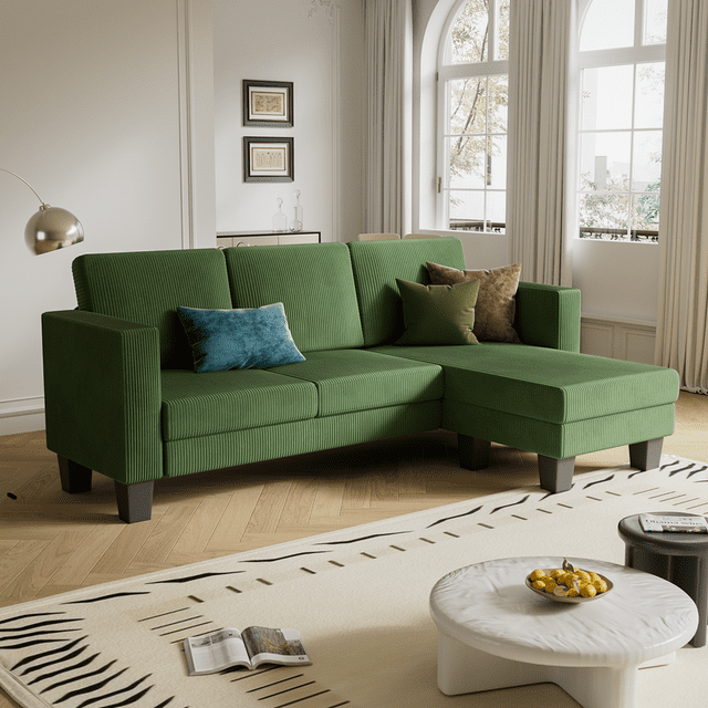 homall-accent-chair-samtsessel-grau-l-form-umwandelbar image 7