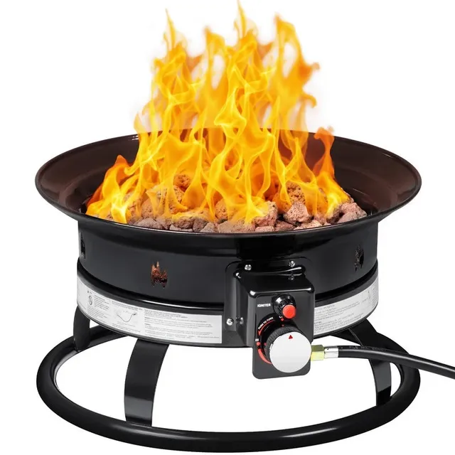 homall-patio-furniture-gas-feuerstelle-48cm-schwarz-58000-btu image 1