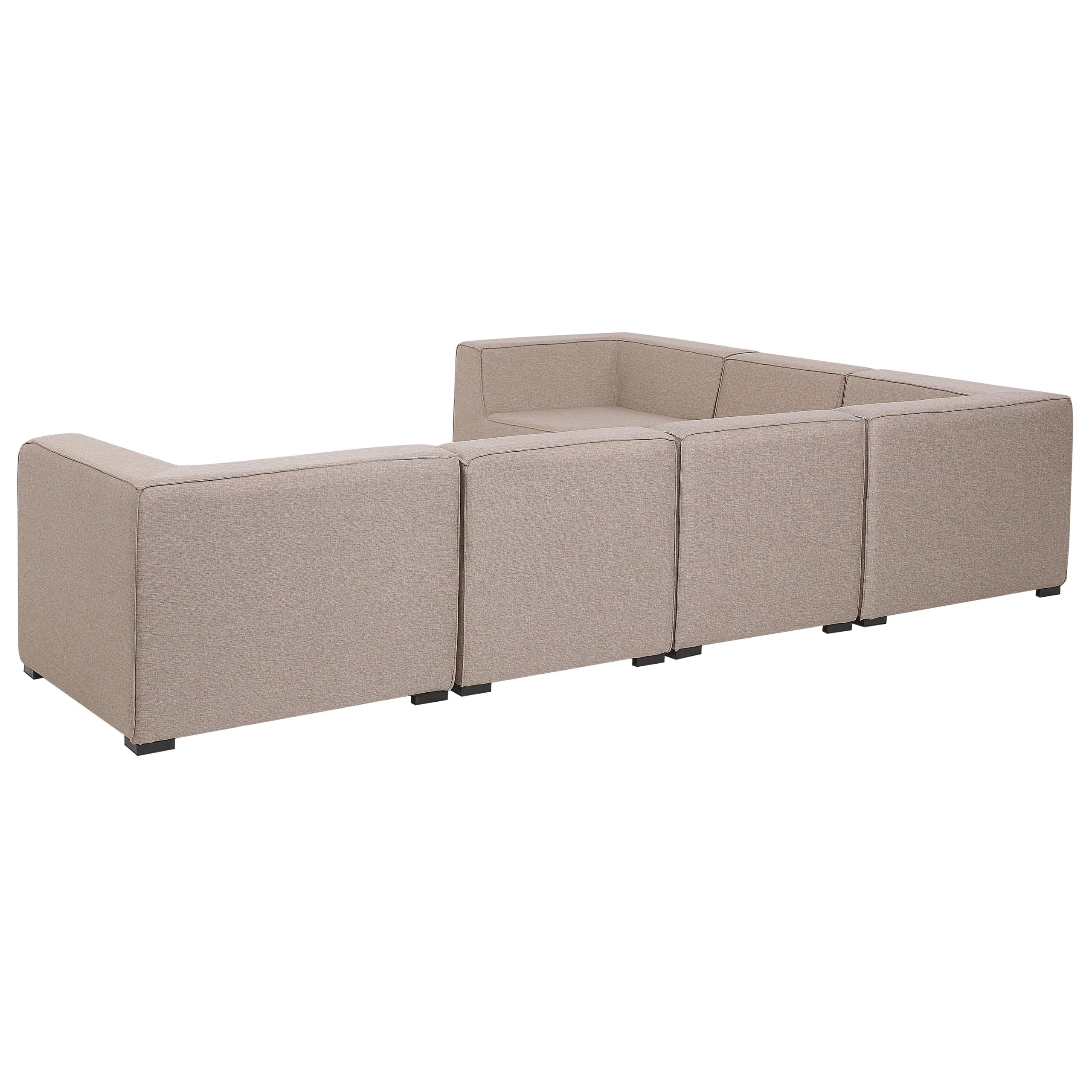 beliani-arezzo-lounge-set-7-teilig-beige-linksseitig-outdoor image 7