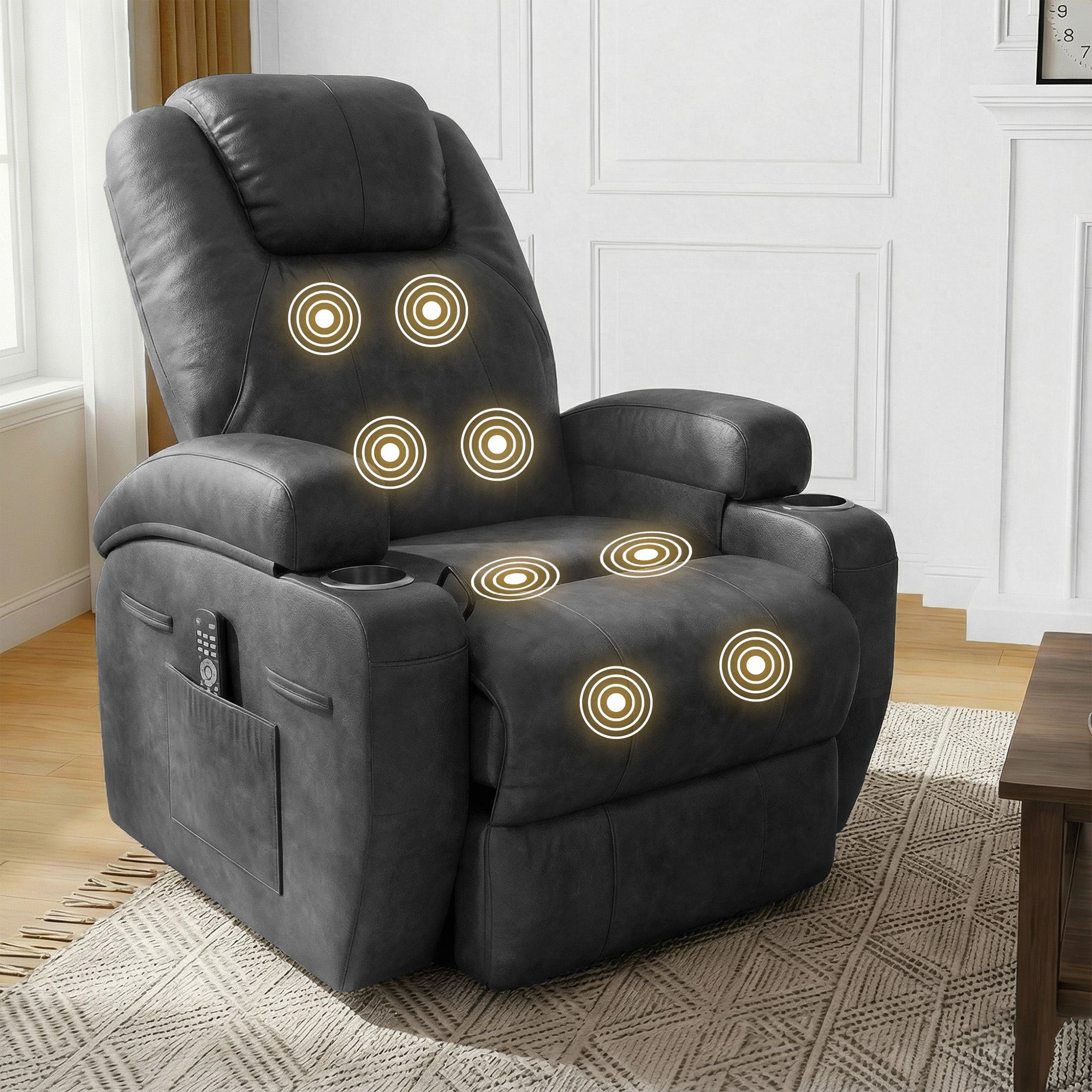 homall-recliner-chair-massagesessel-schwarz-kunstleder image 4