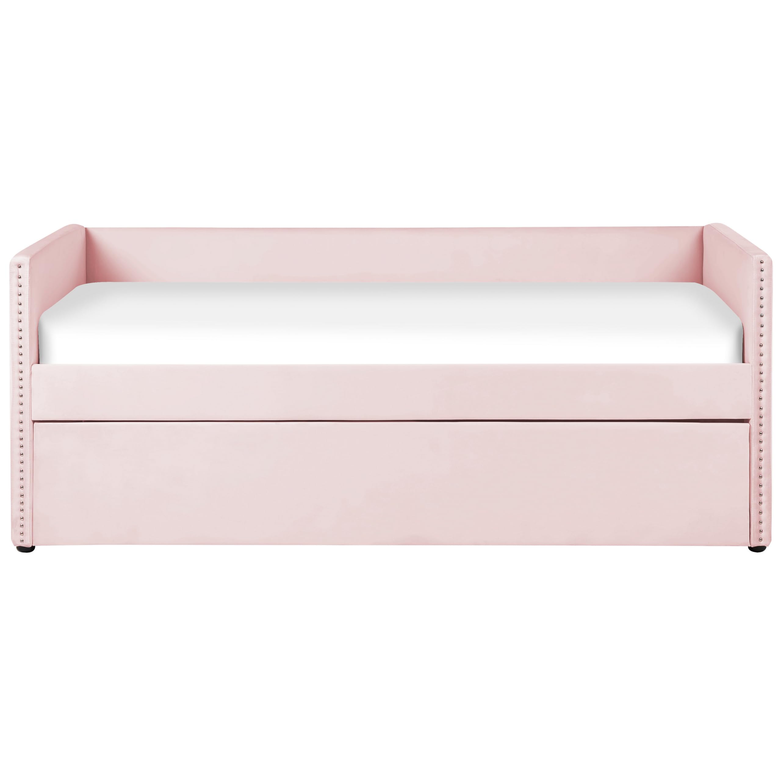 beliani-troyes-tagesbett-90x200-rosa-samt-ausziehbar image 4