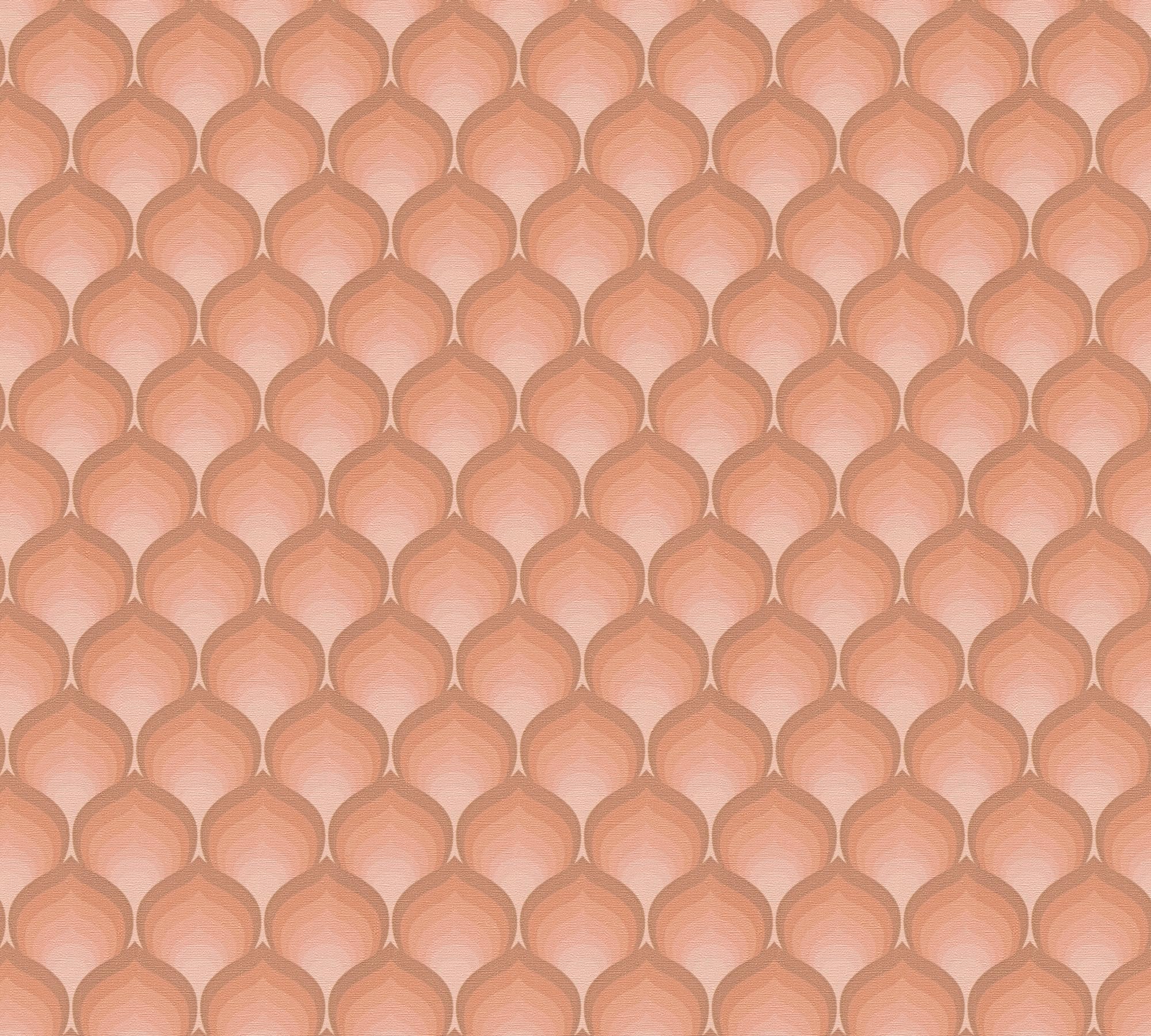 a-s-cr-ation-retro-chic-395385-vliestapete-70er-orange-8-5m image 2