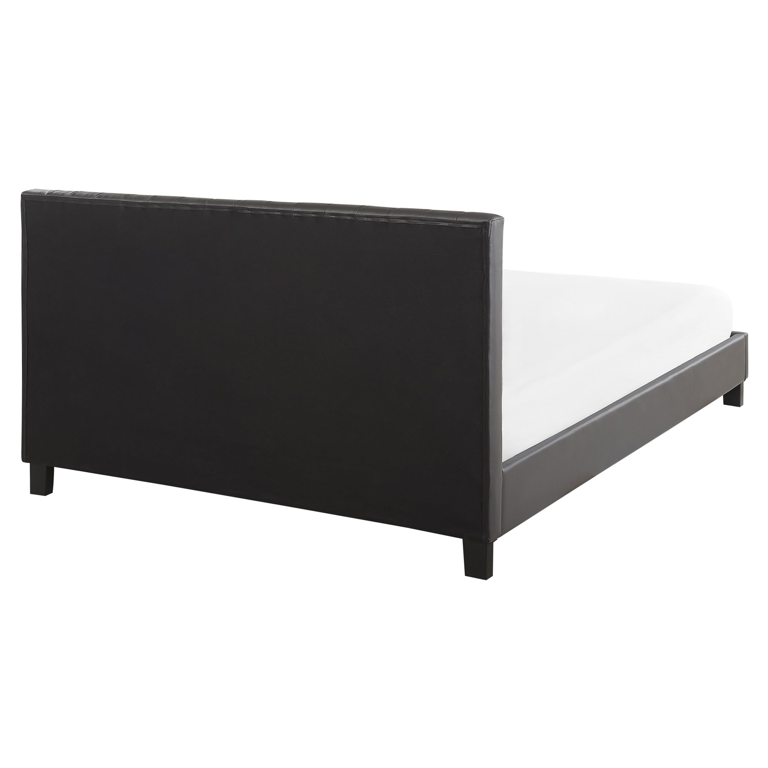 beliani-poitiers-bett-kunstleder-160x200-cm-grau-lattenrost image 5