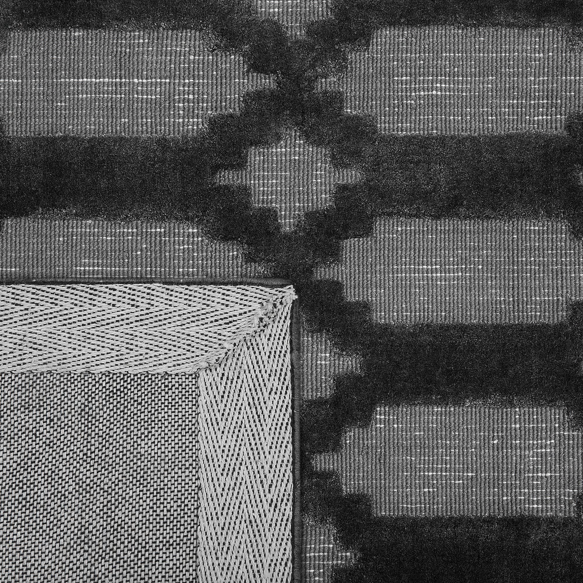 beliani-cizre-teppich-160x230-dunkelgrau-viskose-handgewebt image 7