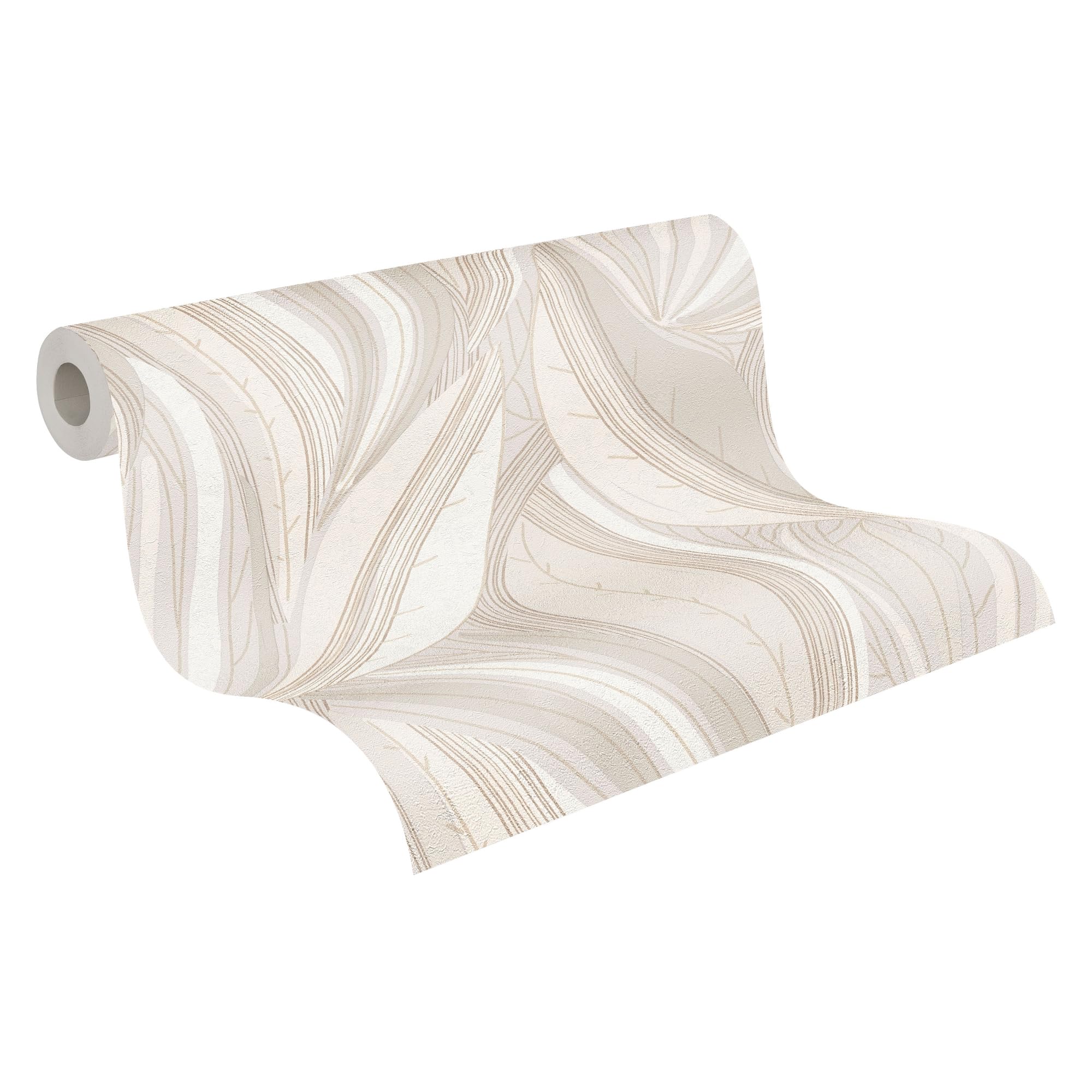 livingwalls-bl-ttertapete-waikiki-creme-beige-hellgrau-10-05-m image 1