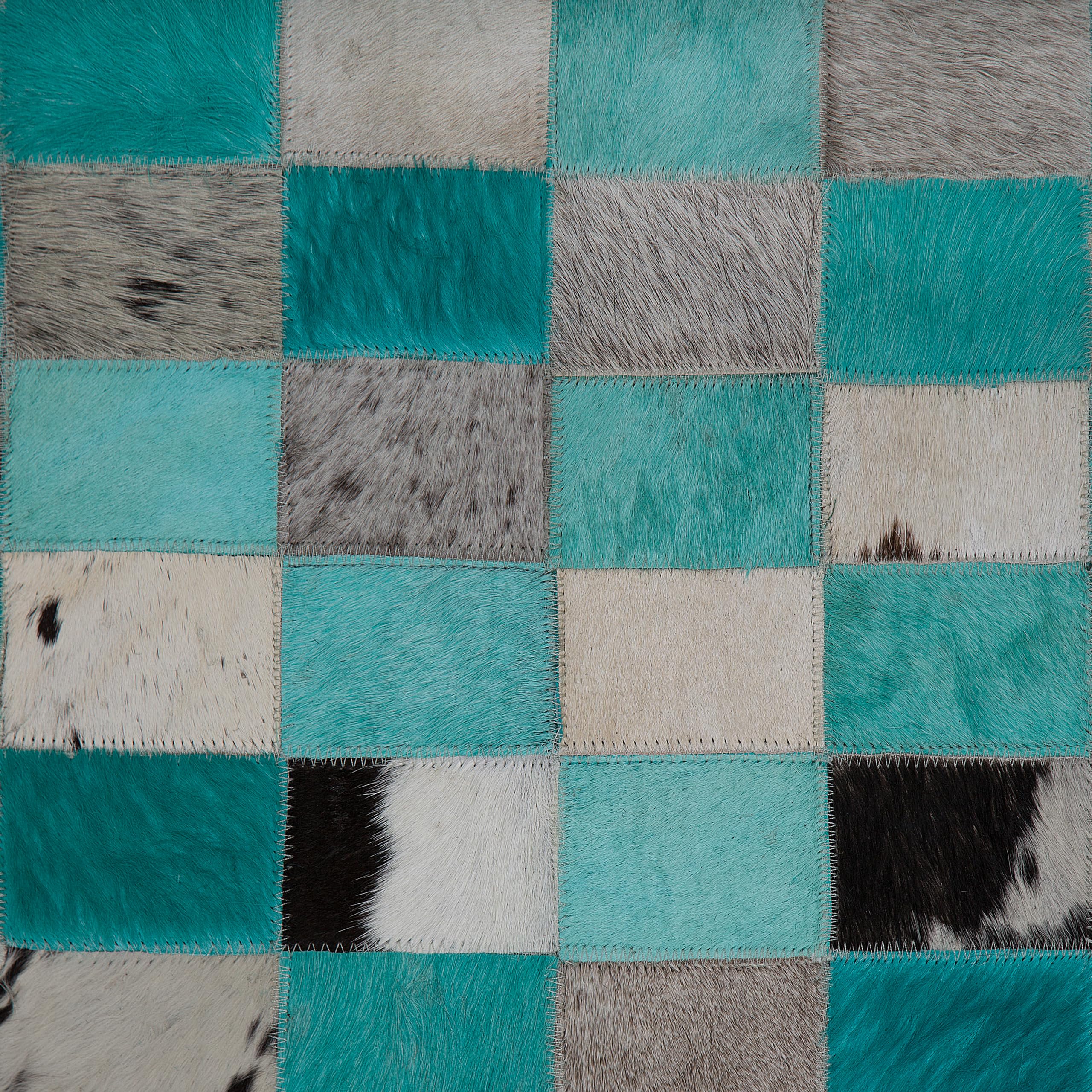 beliani-nikfer-teppich-160x230-t-rkis-grau-leder-patchwork image 5