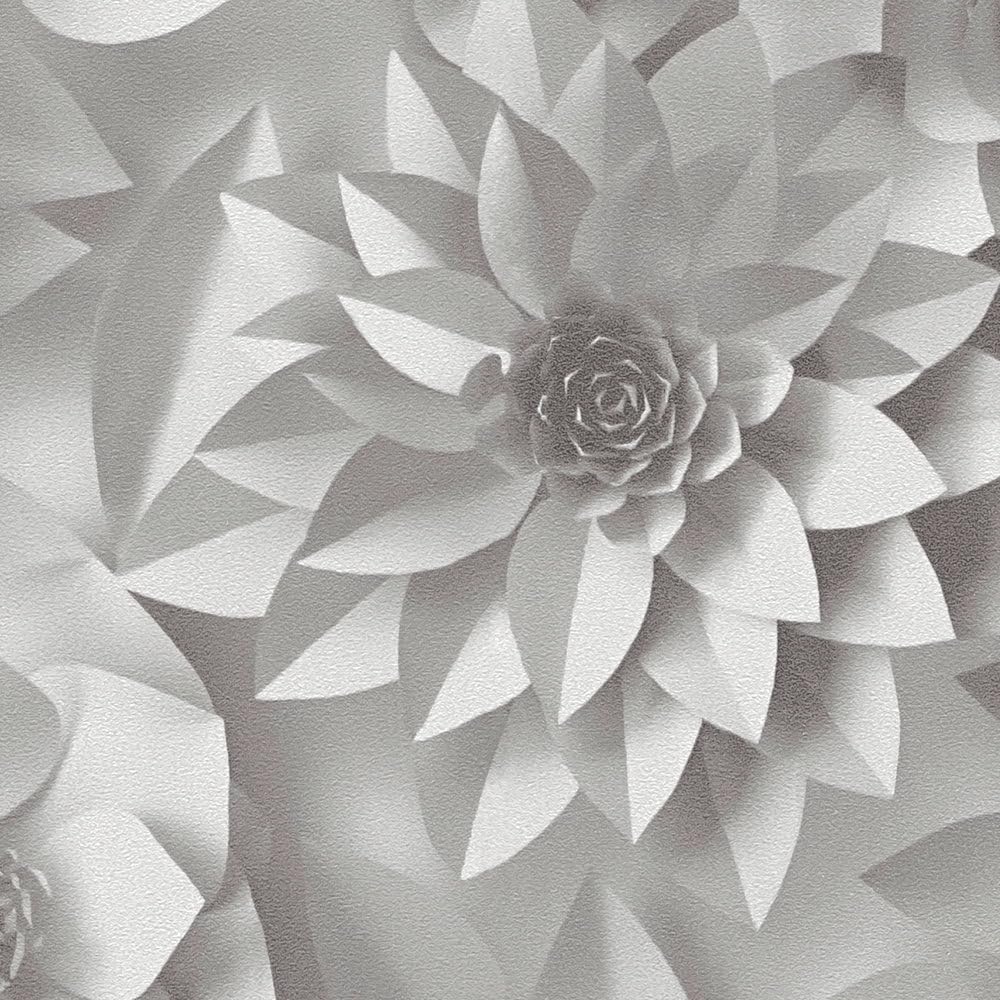a-s-cr-ation-blumen-vliestapete-wei-grau-3d-optik-10-05m image 5