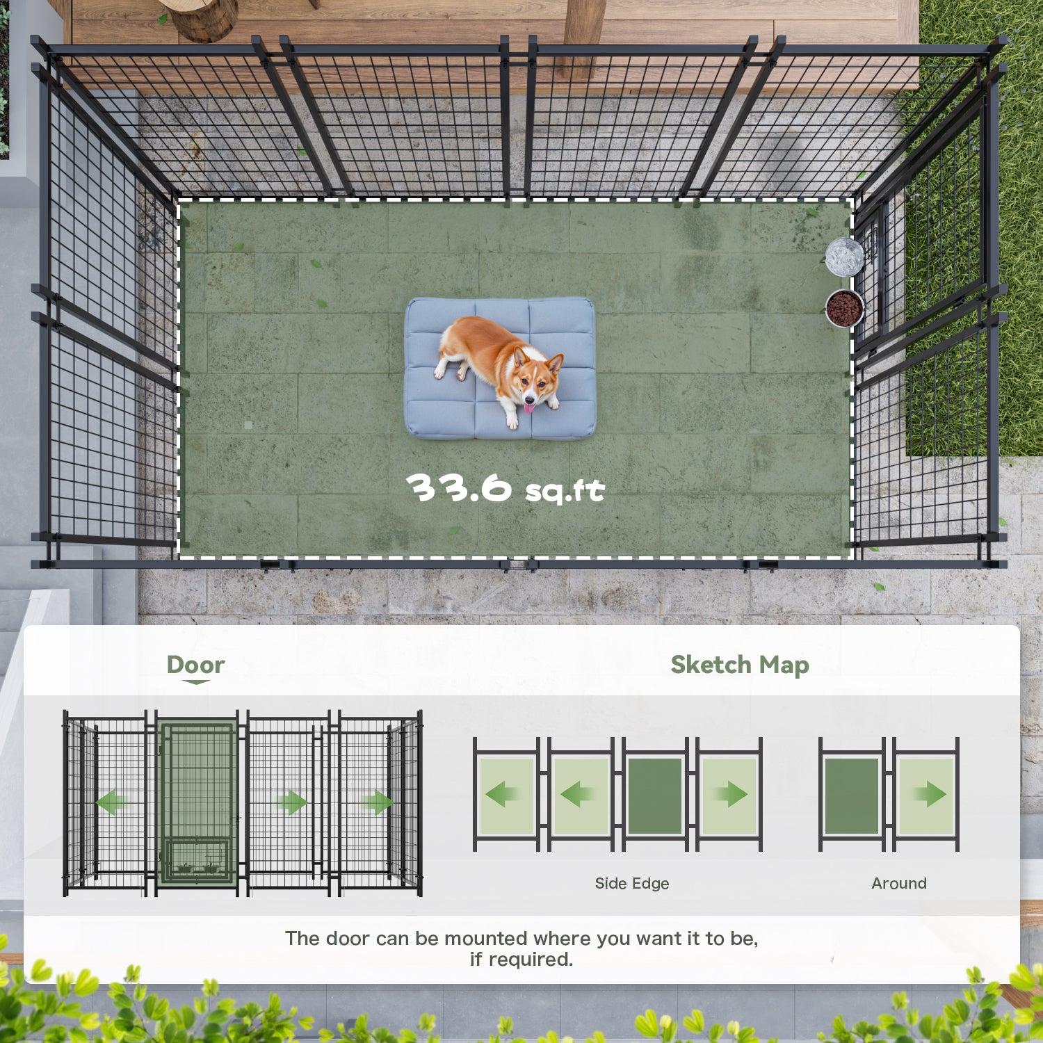 homall-patio-furniture-hundezwinger-large-outdoor-metall-mit-dach image 6