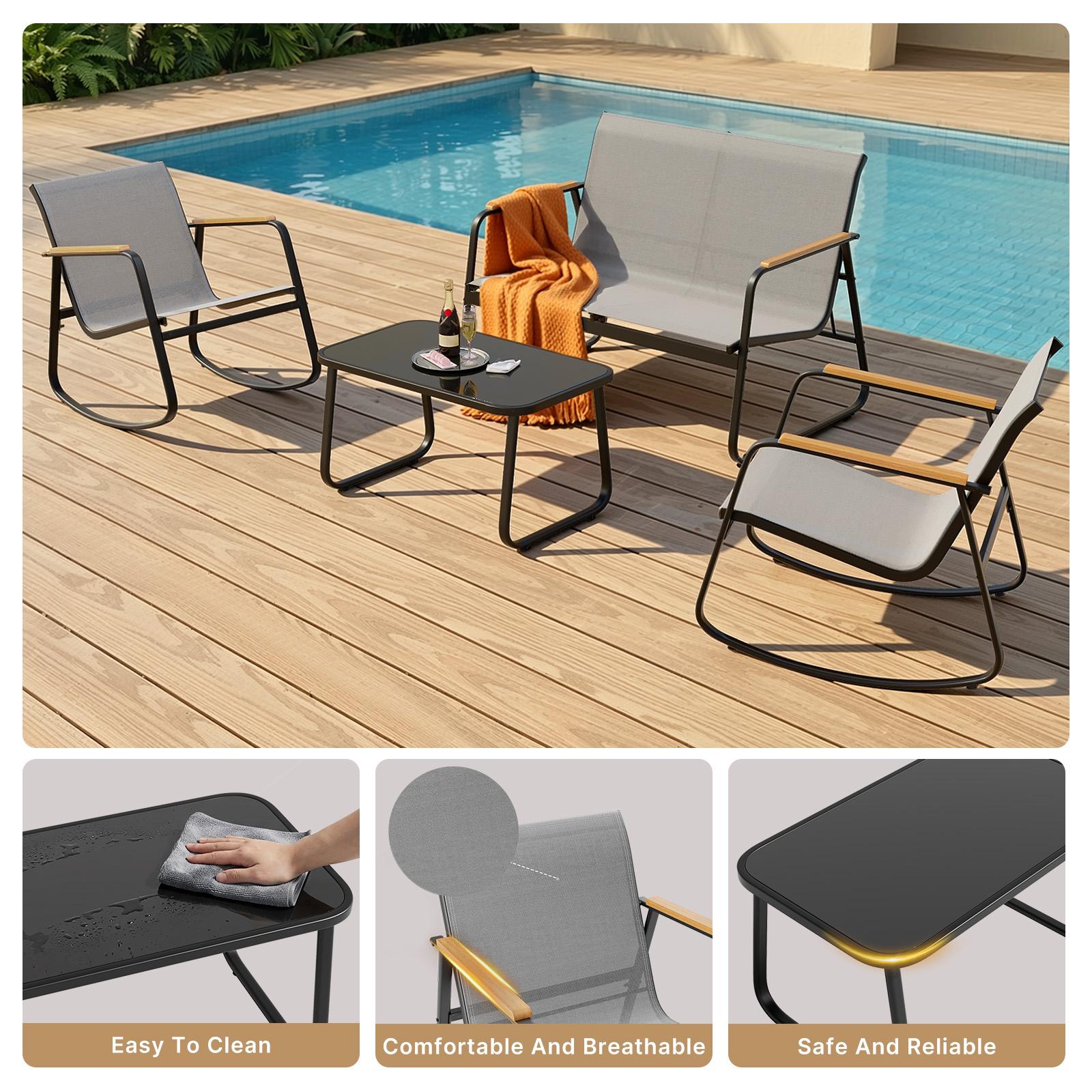 bealife-wr314-gartenm-bel-set-4-teilig-grau-wetterfest image 5