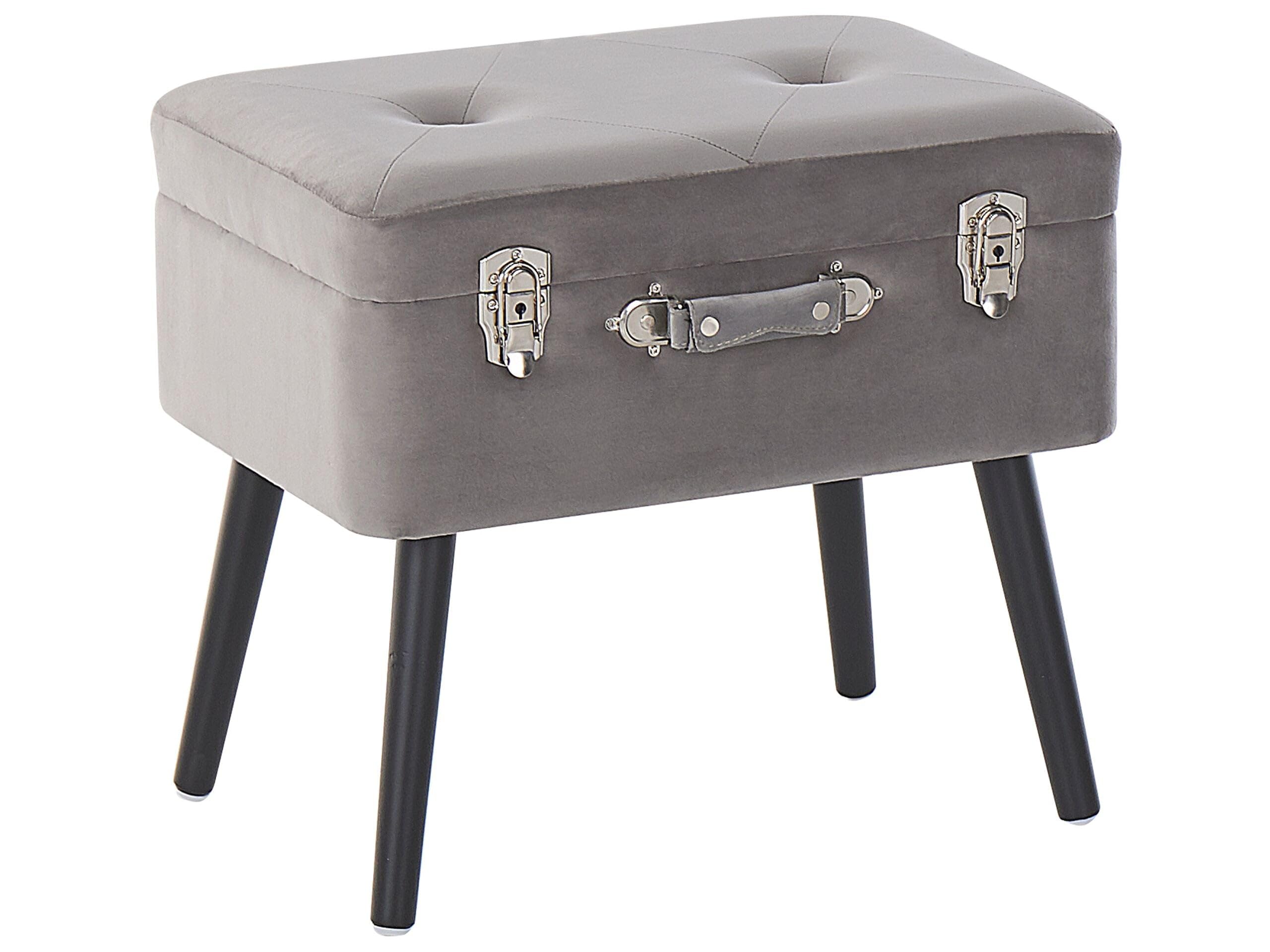 beliani-mallard-hocker-grau-samt-mit-stauraum-kofferhocker image 1