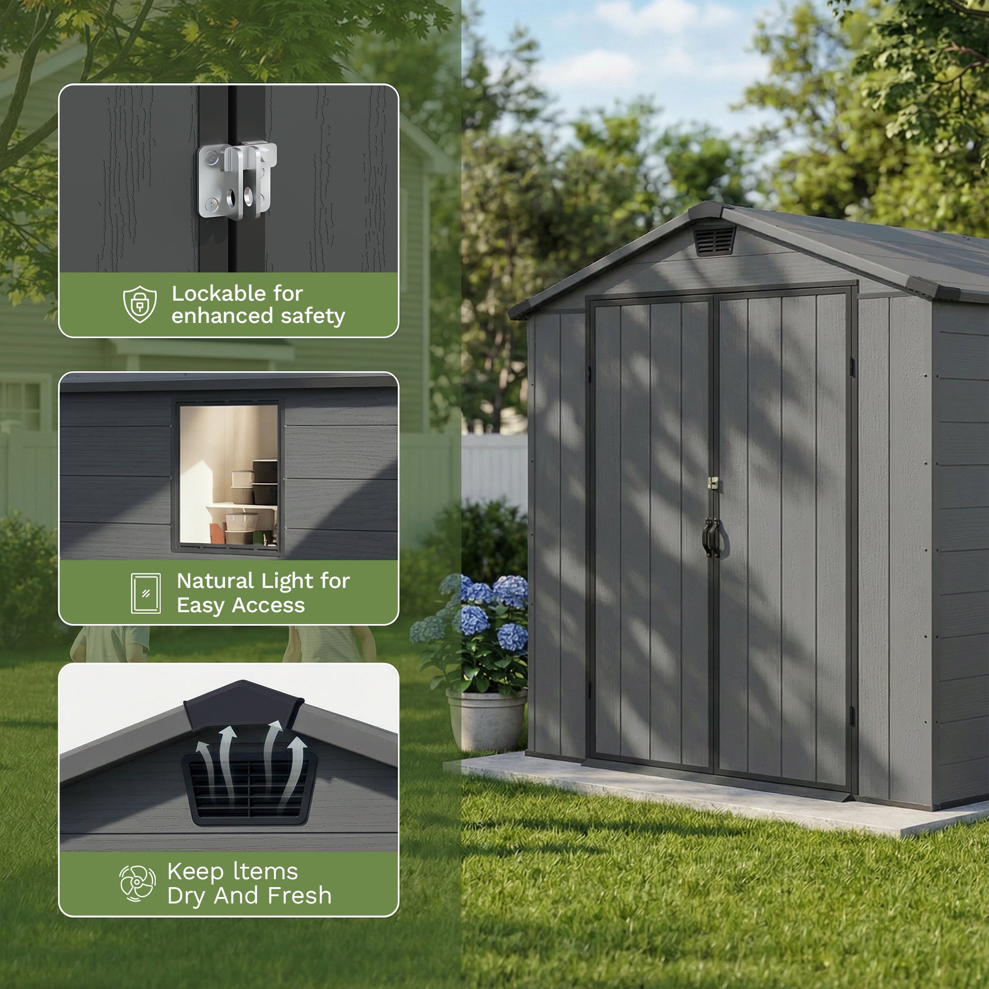 homall-metal-shed-6x10ft-ger-tehaus-dunkelgrau-holzoptik image 5