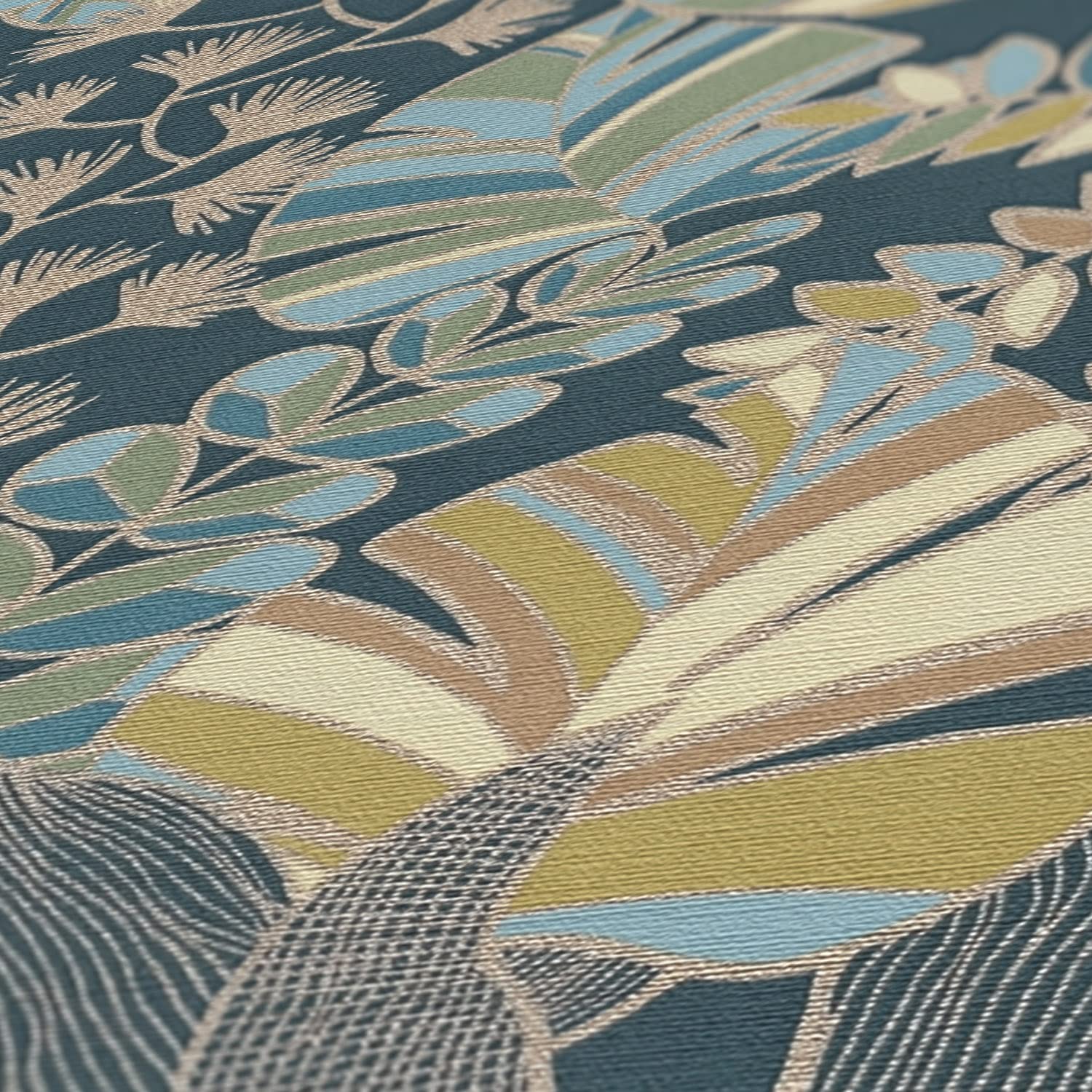 a-s-cr-ation-antigua-vliestapete-floral-blau-gold-10-05m image 7