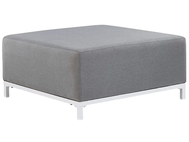 beliani-rovigo-pouf-garten-grau-outdoor-hocker image 1