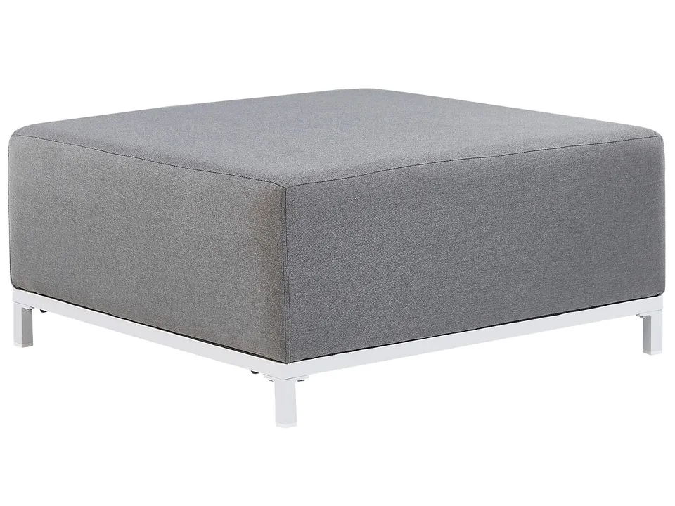 beliani-rovigo-pouf-garten-grau-outdoor-hocker image 1