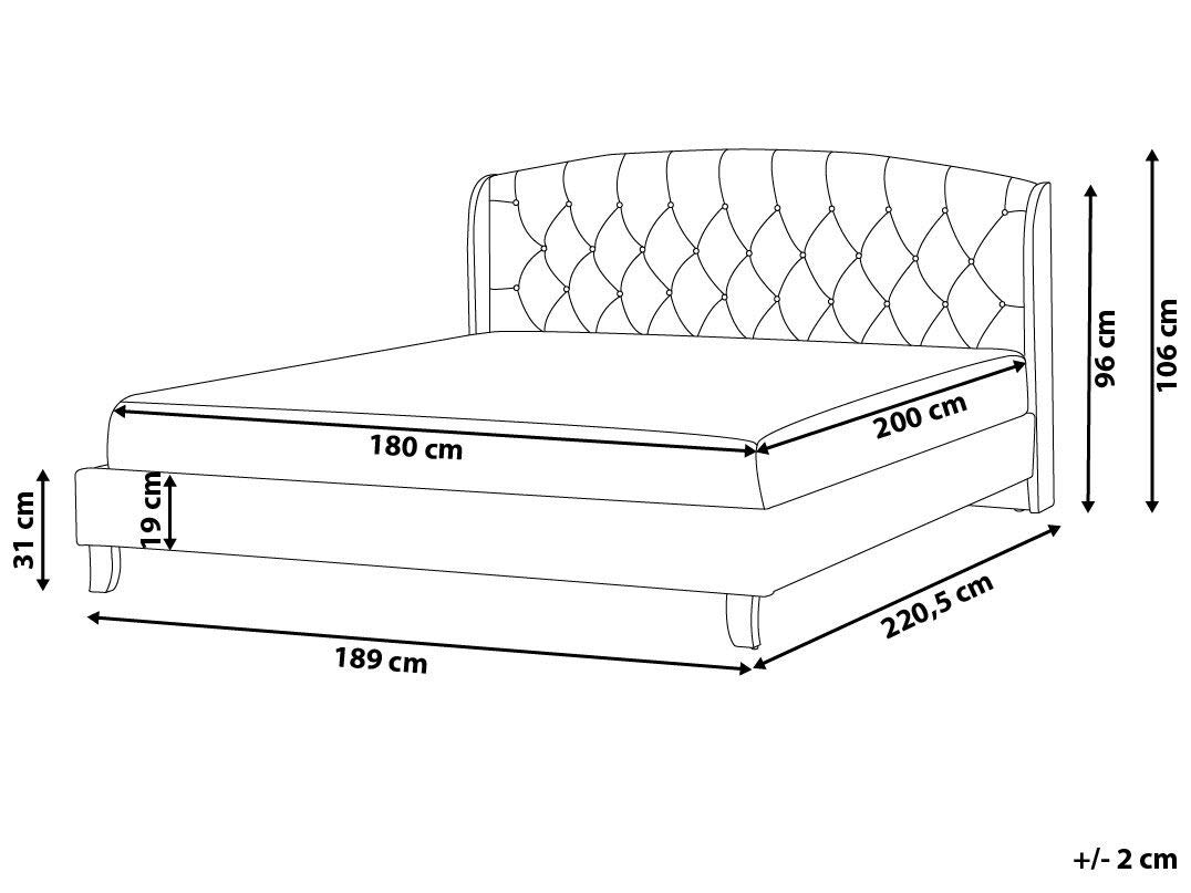 beliani-bordeaux-bett-180x200-hellgrau-polsterbett image 3