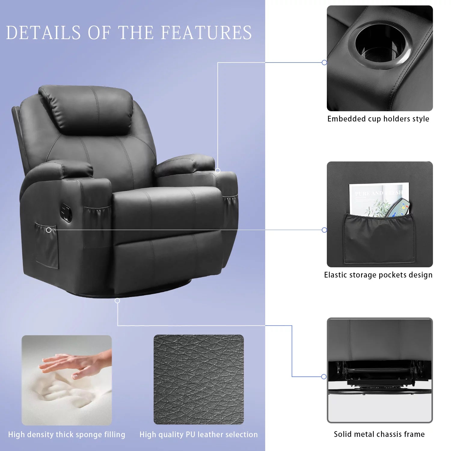 homall-recliner-chair-massagesessel-schwarz-leder-heizung image 5