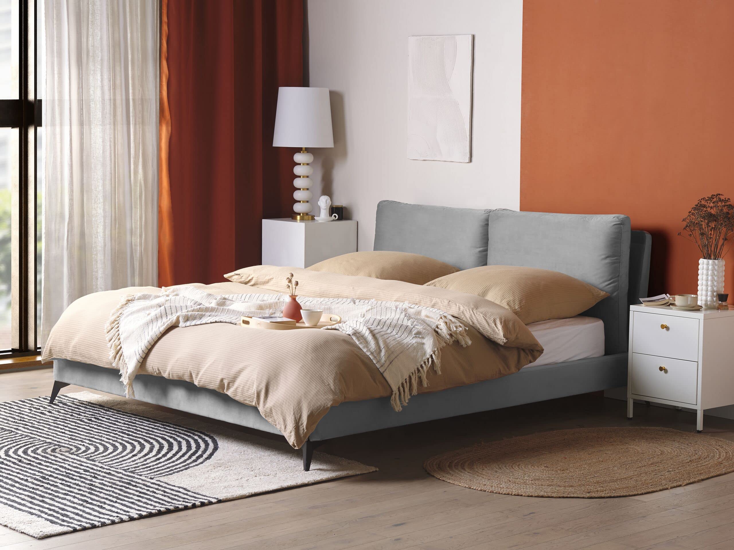 beliani-melle-polsterbett-180x200-cm-grau-samt image 2