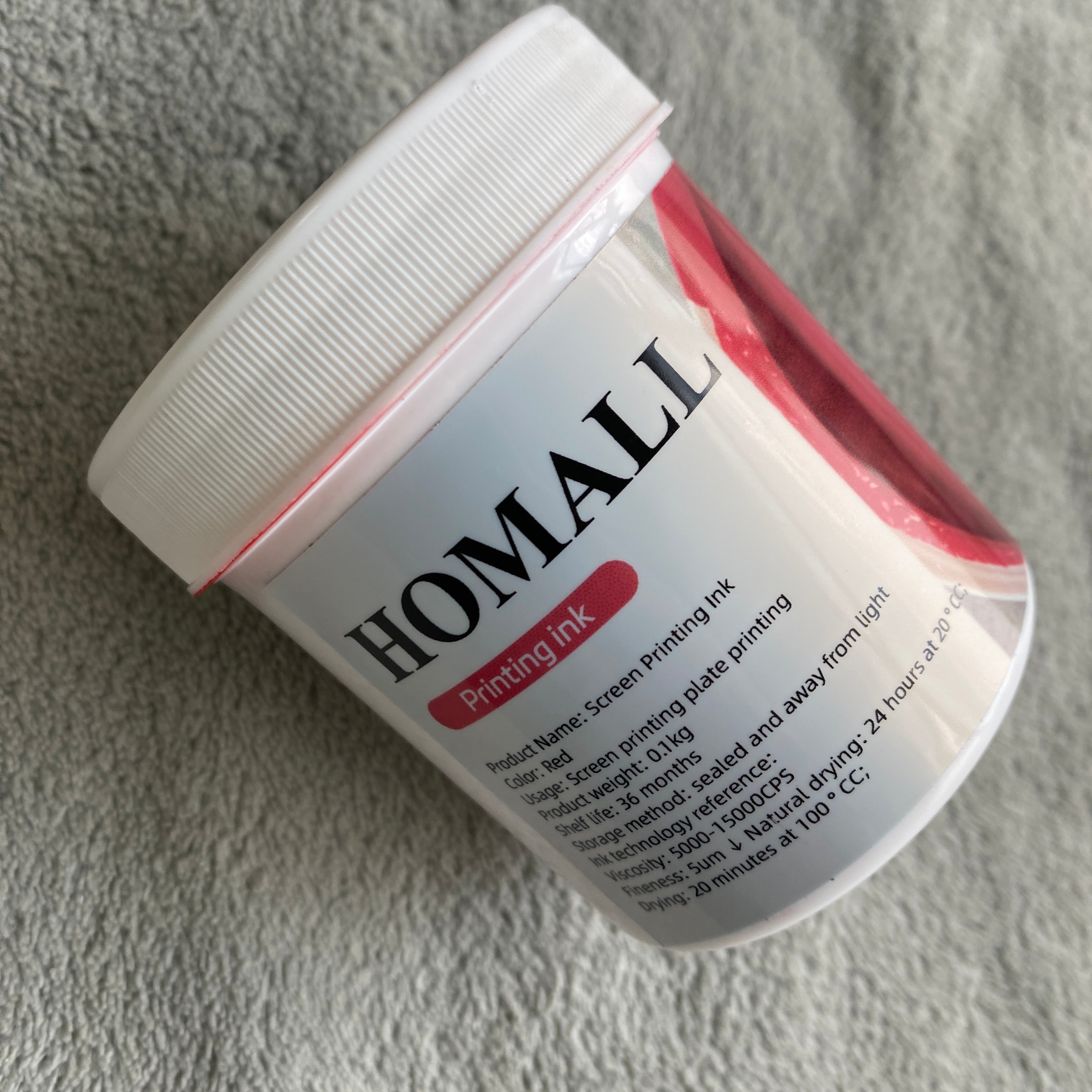 homall-shelf-siebdruckfarbe-rot-textilfarbe-t-shirt image 3