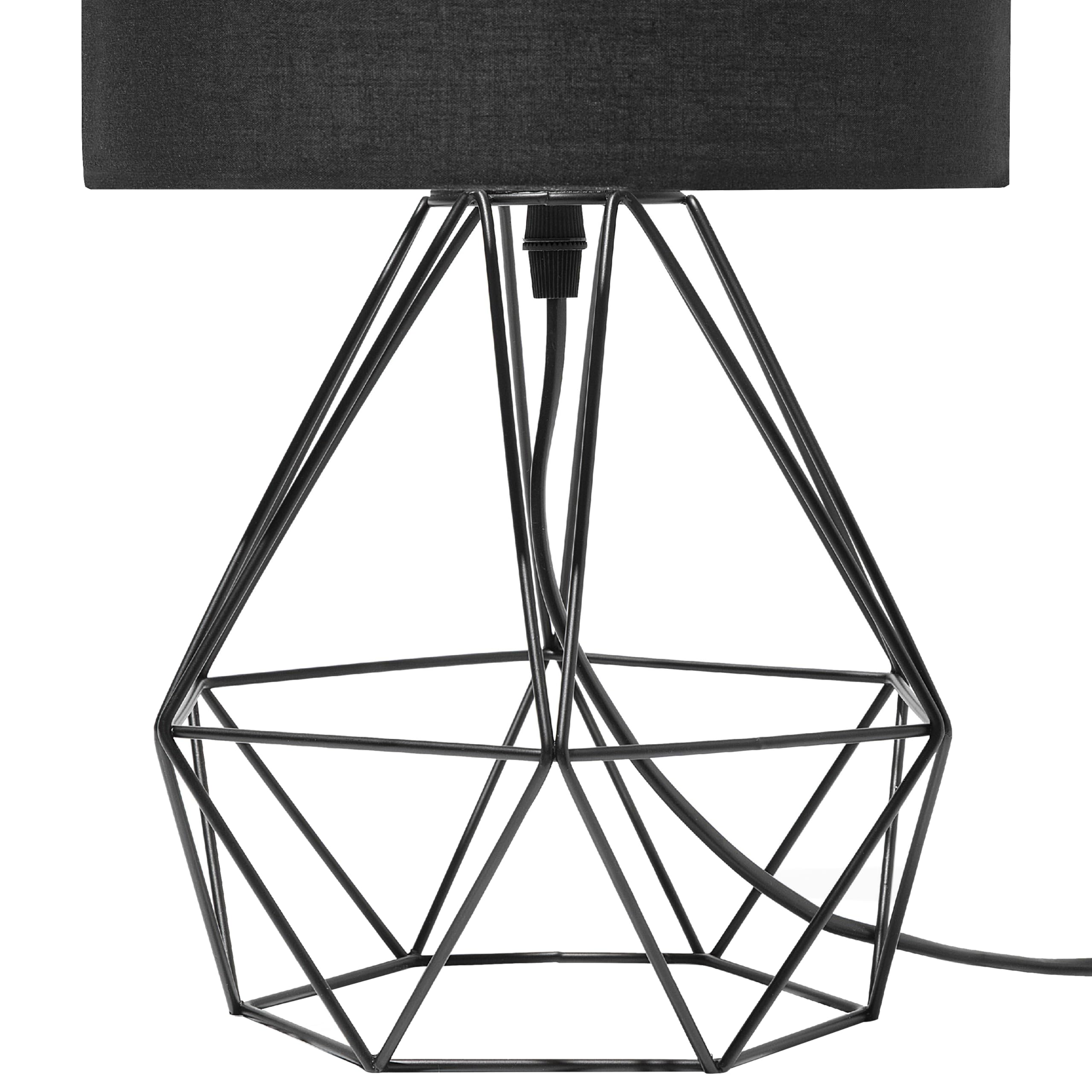 beliani-maroni-tischleuchte-netz-schwarz-rund-35-cm image 6