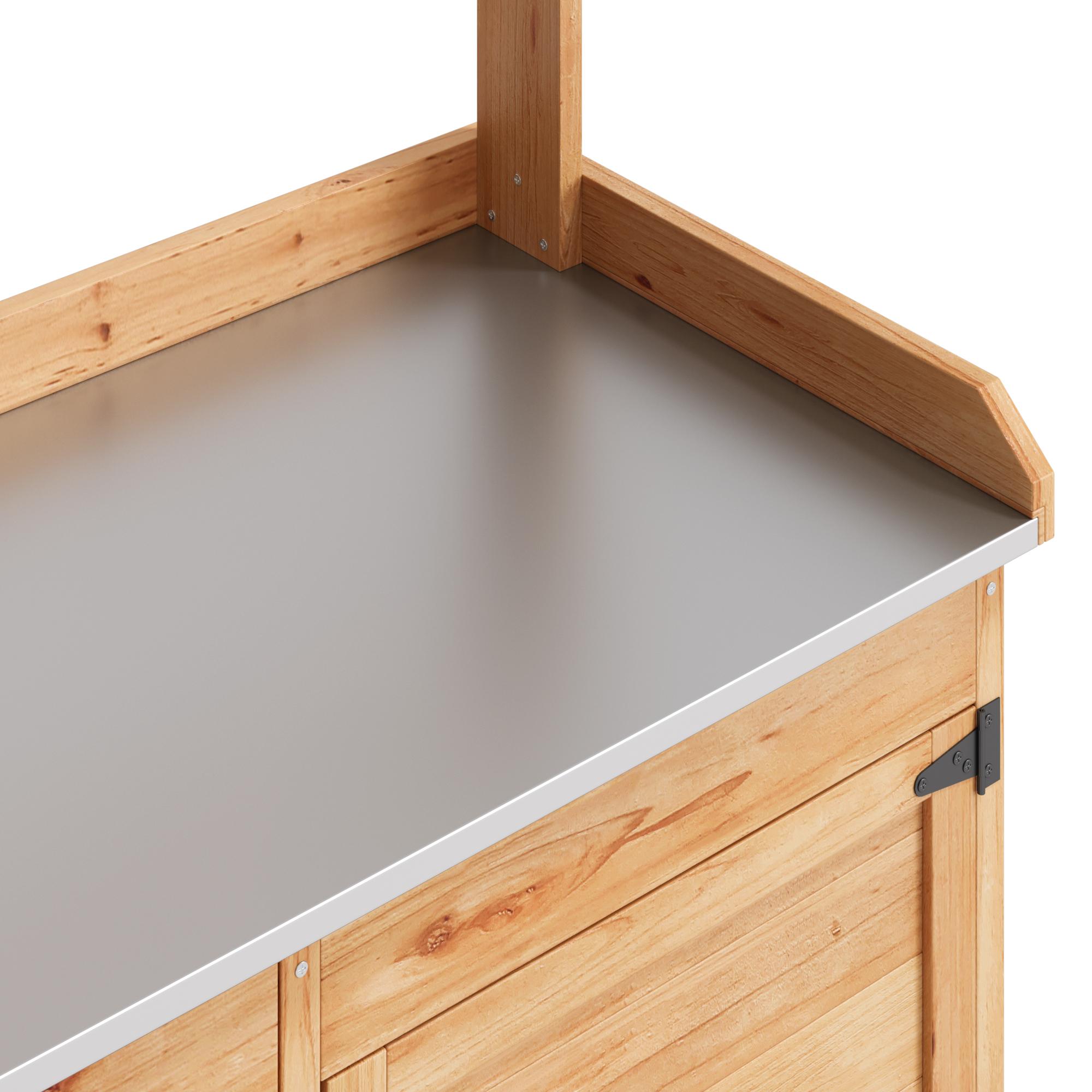 bealife-cc51-gartenschrank-natur-108-cm-pflanztisch-holz image 6