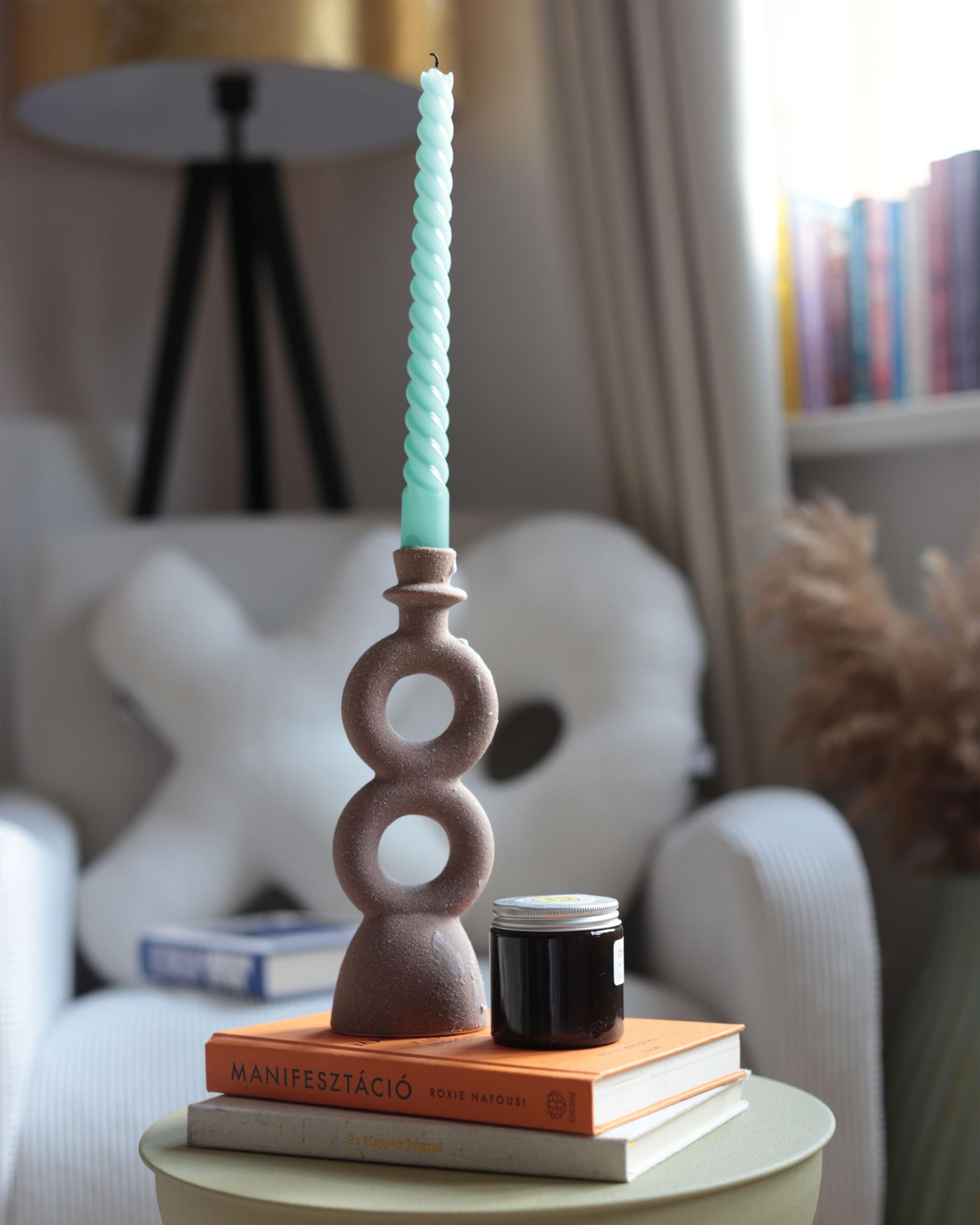 beliani-naousa-kerzenst-nder-beige-keramik image 7