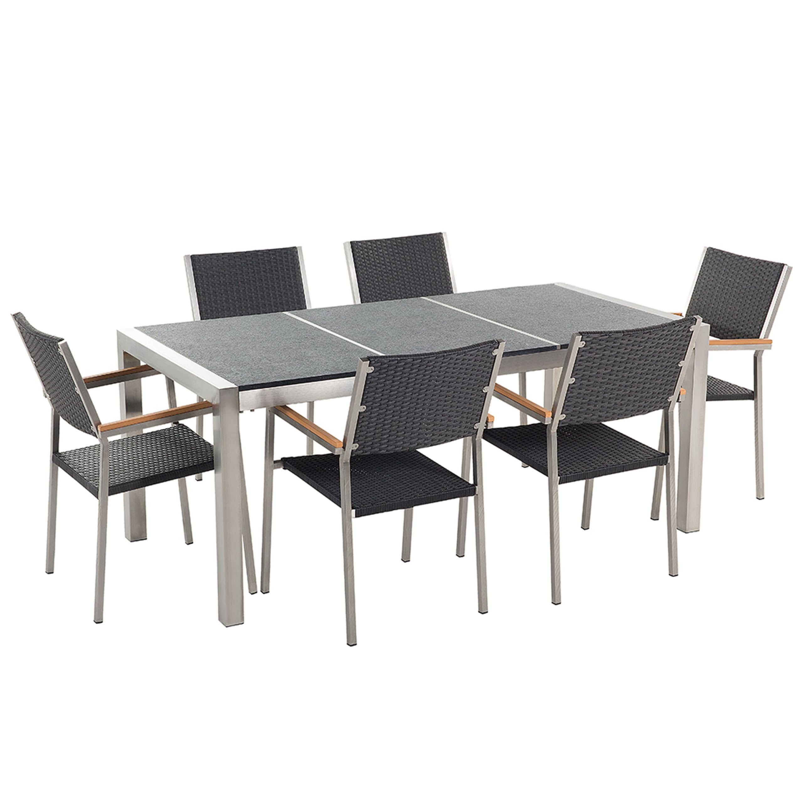 beliani-gartenm-bel-set-180-cm-mit-6-rattanst-hlen-schwarz-grau image 4