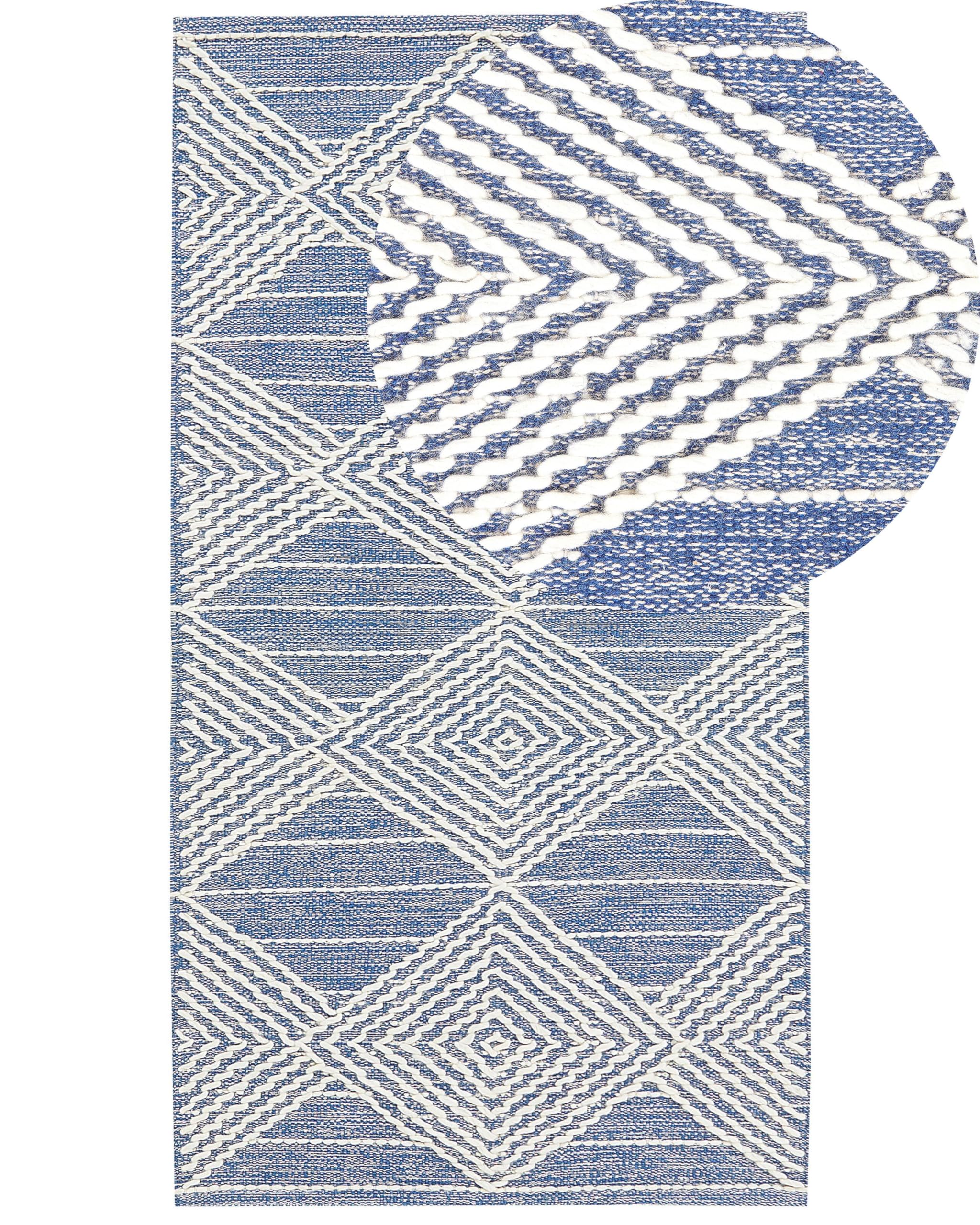 beliani-datca-teppich-wolle-beige-blau-200x200-cm image 8