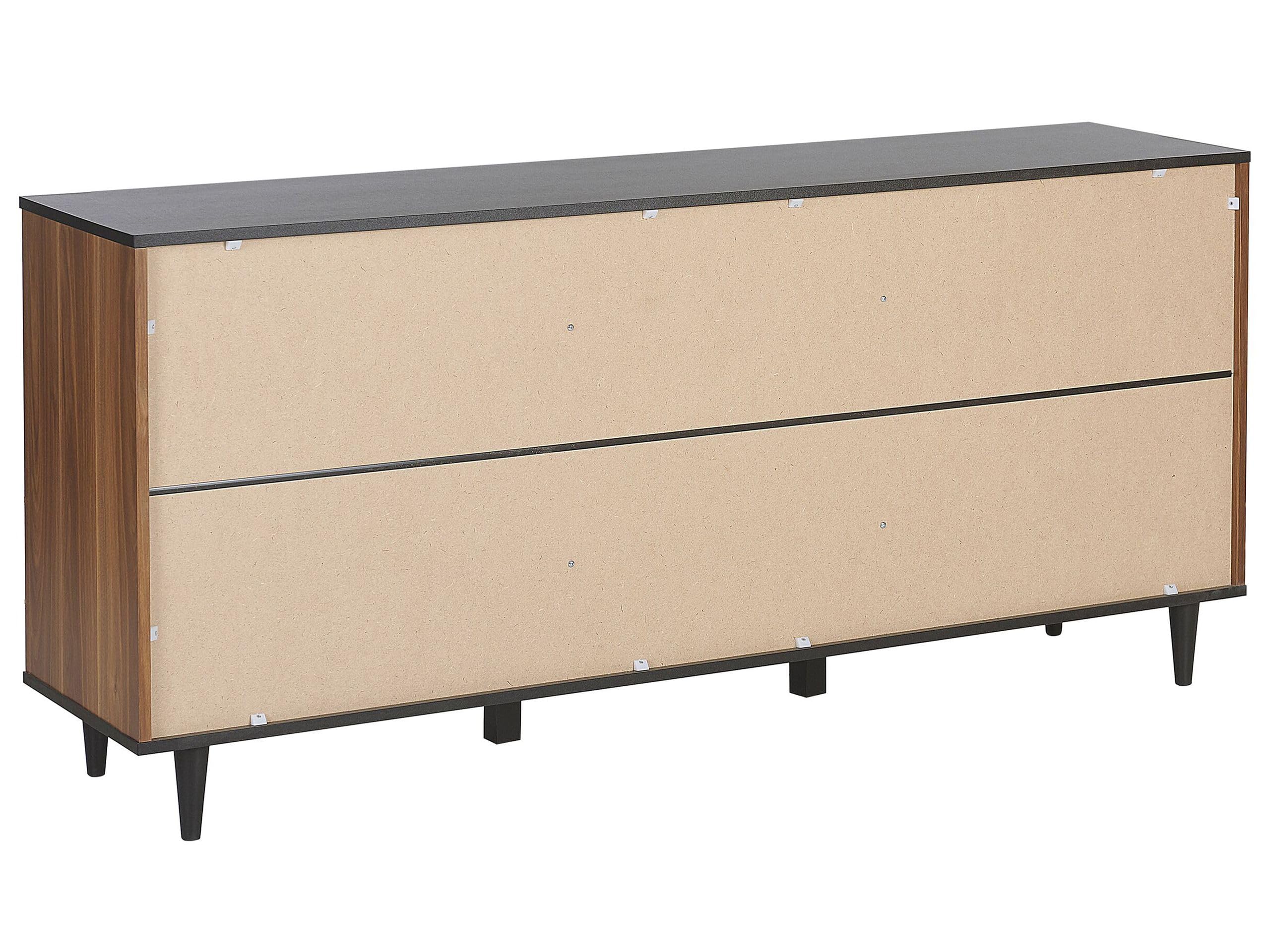 beliani-kuro-sideboard-schwarz-160cm-2-t-rig-3-schubladen image 6