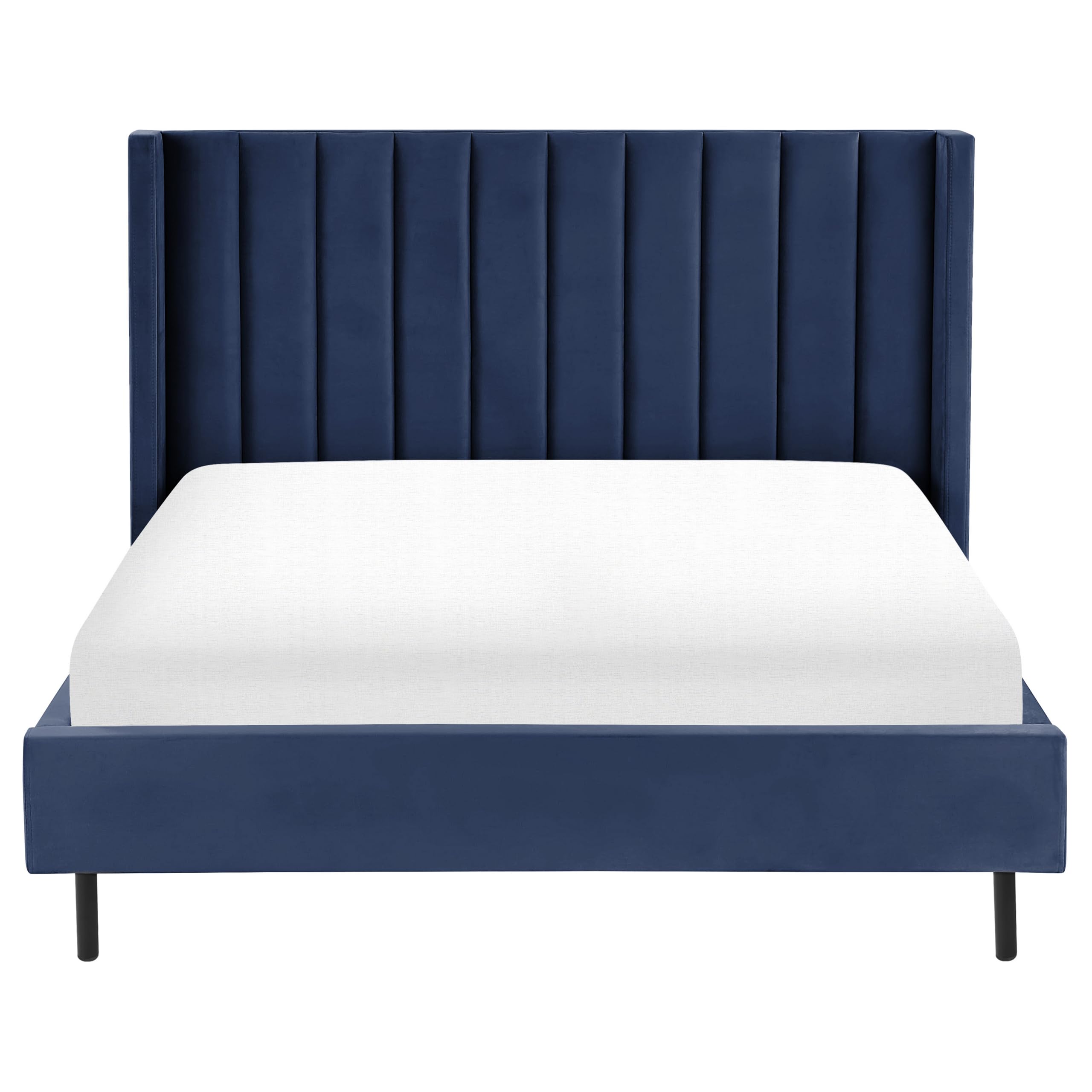 beliani-villette-samtbett-140x200-marineblau-mit-lattenrost image 4