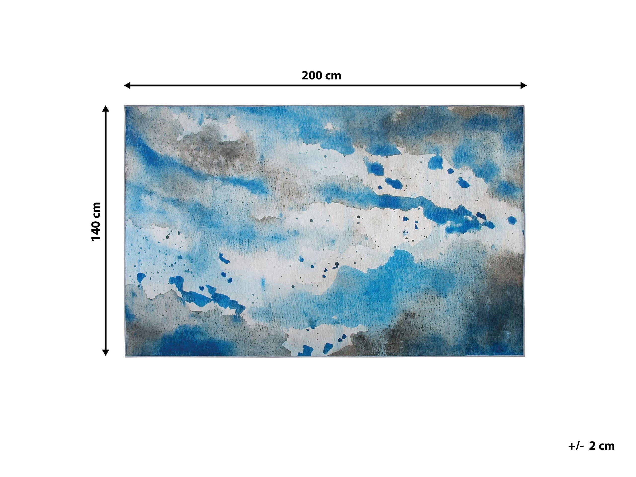 beliani-bozat-teppich-flecken-blau-grau-140-x-200-cm-abstrakt image 6