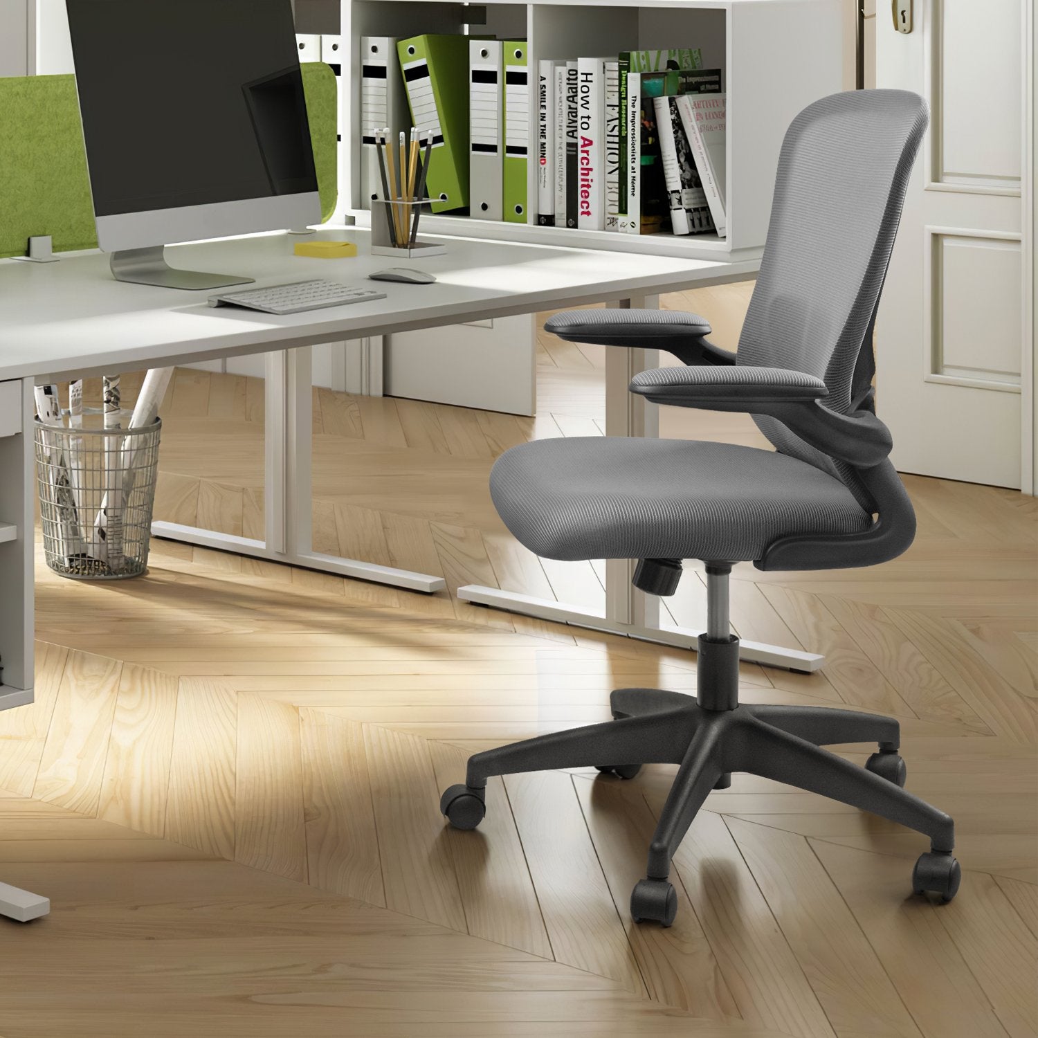 homall-office-mesh-chair-b-rostuhl-grau-ergonomisch image 2