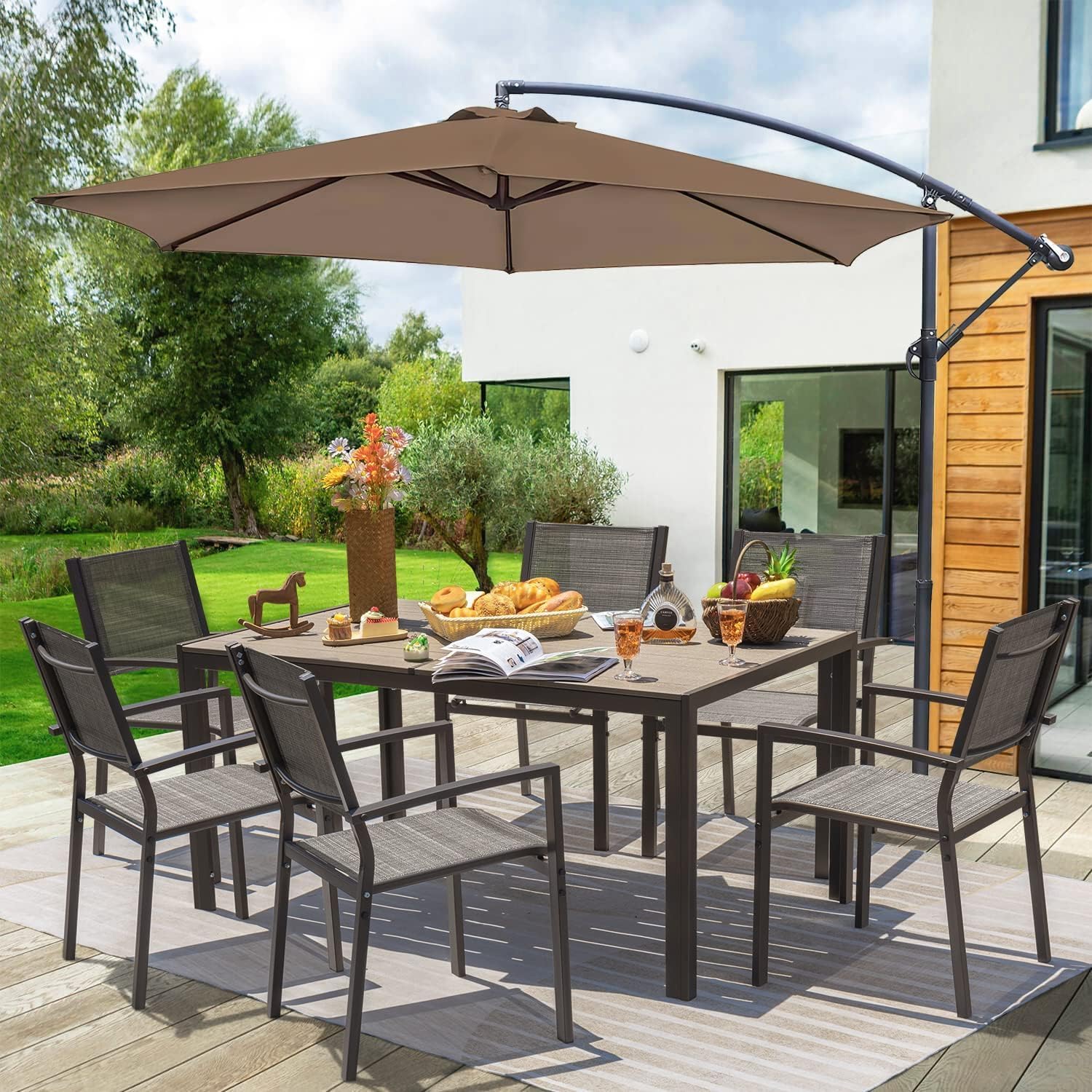 homall-patio-furniture-gartenm-bel-set-7-tlg-grau image 3