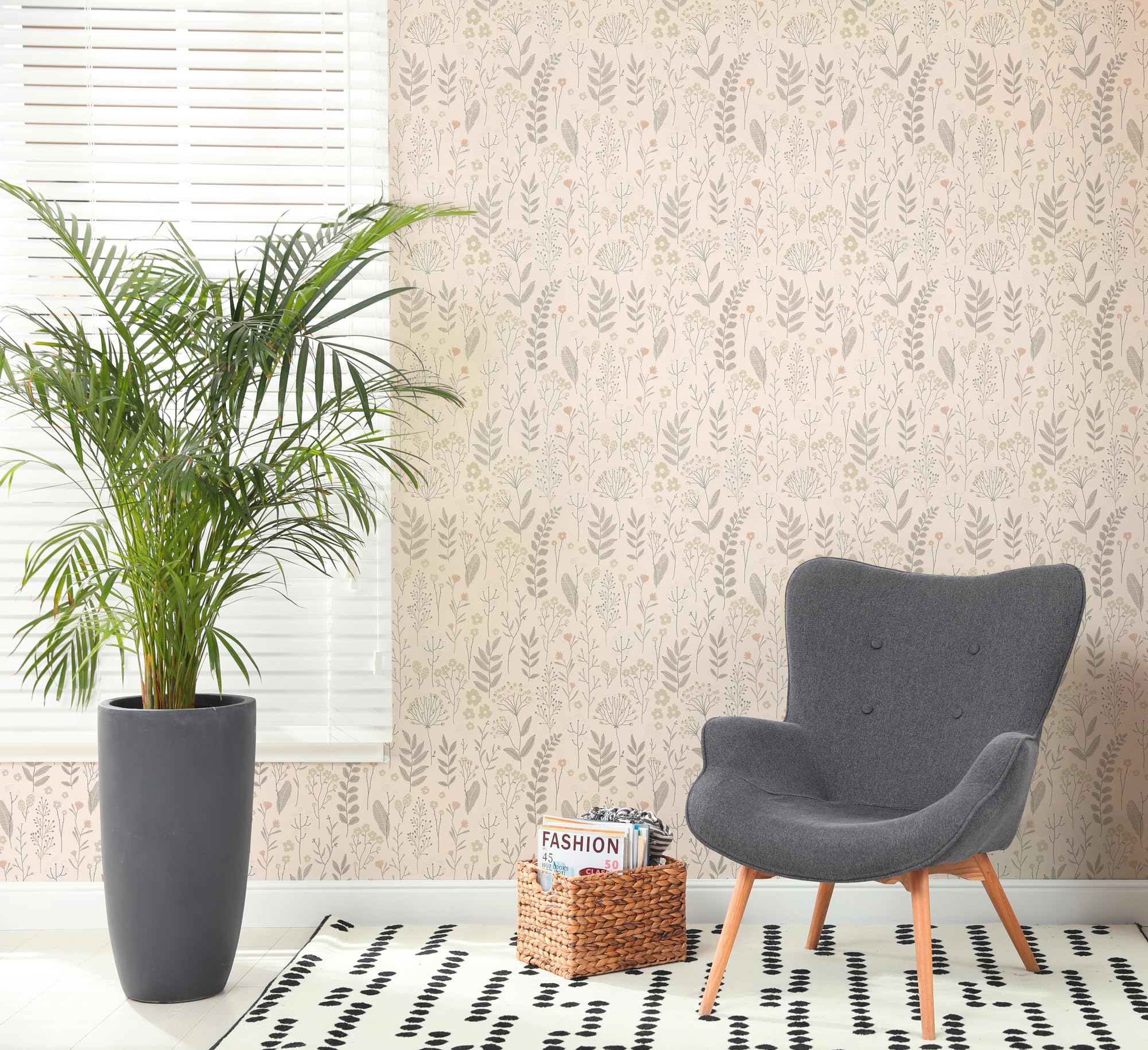 a-s-cr-ation-attractive-3-790873-vliestapete-beige-rosa-floral image 3