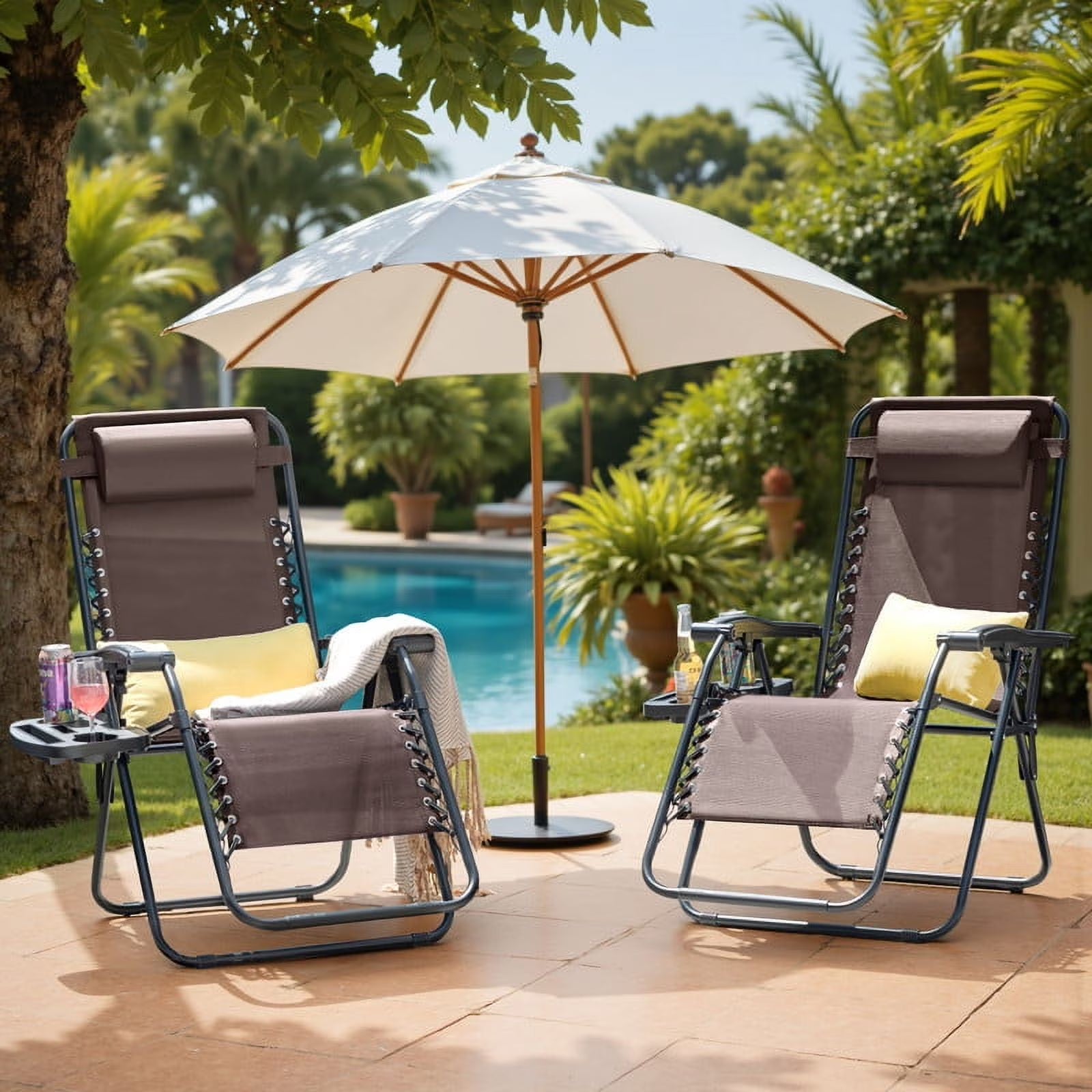 homall-patio-furniture-zero-gravity-liegestuhl-braun-2er-set image 8
