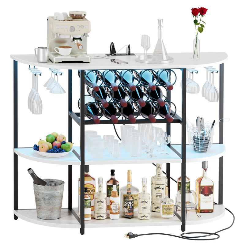 homall-shelf-bar-cabinet-weinregal-braun-mit-rgb-led image 5