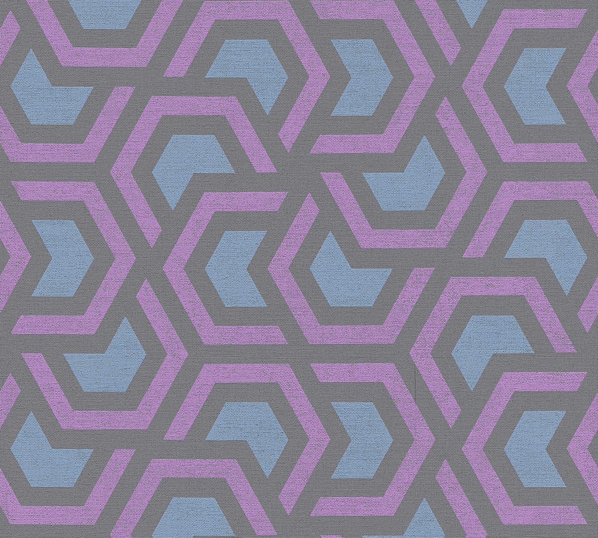 a-s-cr-ation-linen-style-36760-1-vliestapete-blau-geometrisch image 1