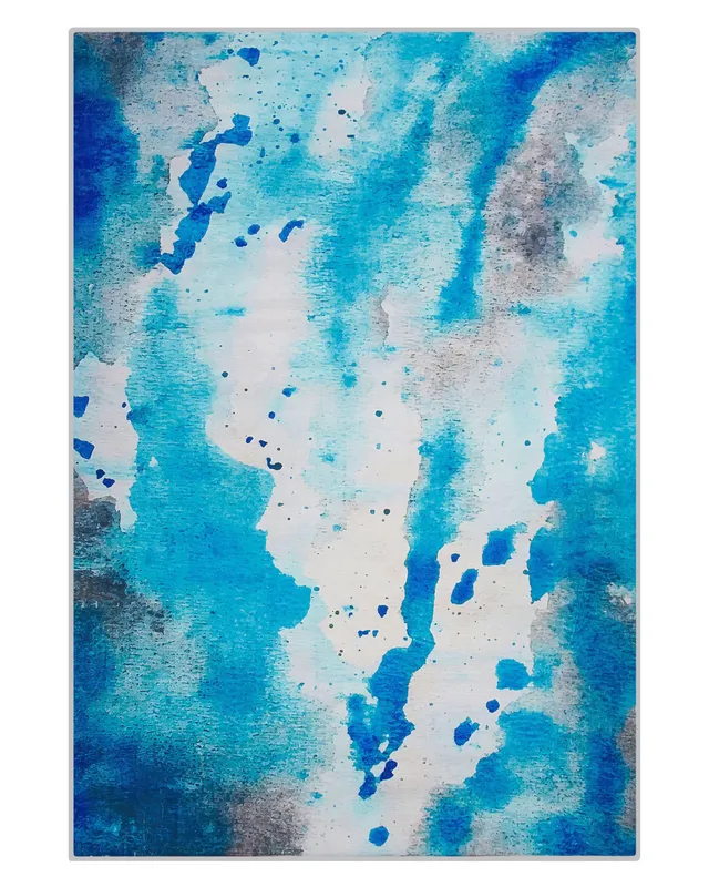 beliani-bozat-teppich-flecken-blau-grau-140-x-200-cm-abstrakt image 1