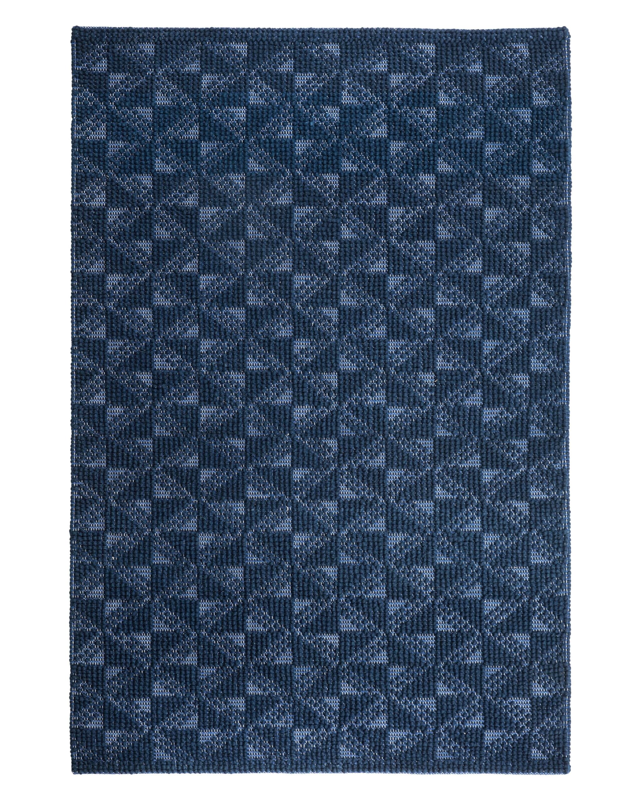 beliani-savran-teppich-140-x-200-cm-blau-wolle image 1