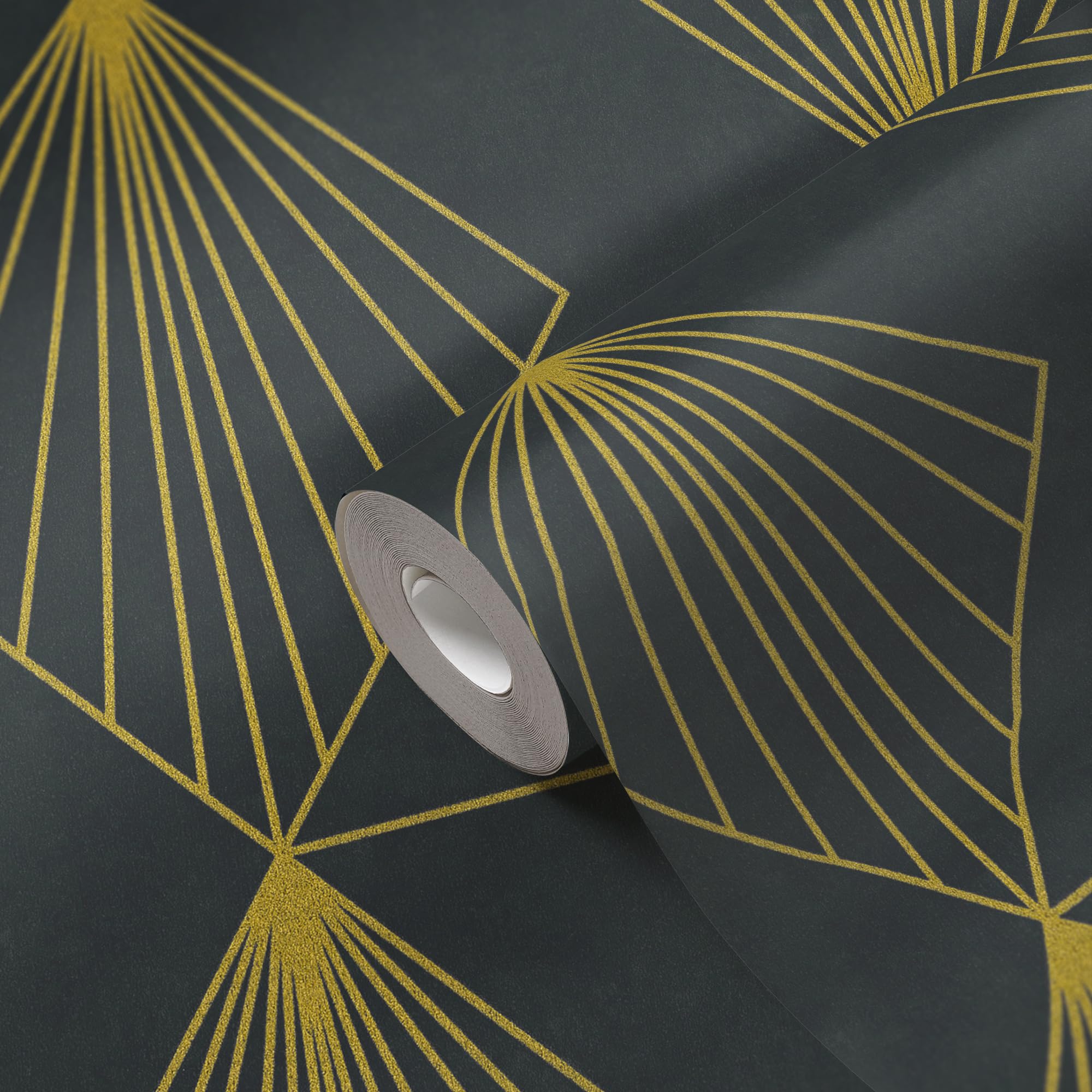 a-s-cr-ation-french-affair-361562-vliestapete-schwarz-gold-geometrisch image 3
